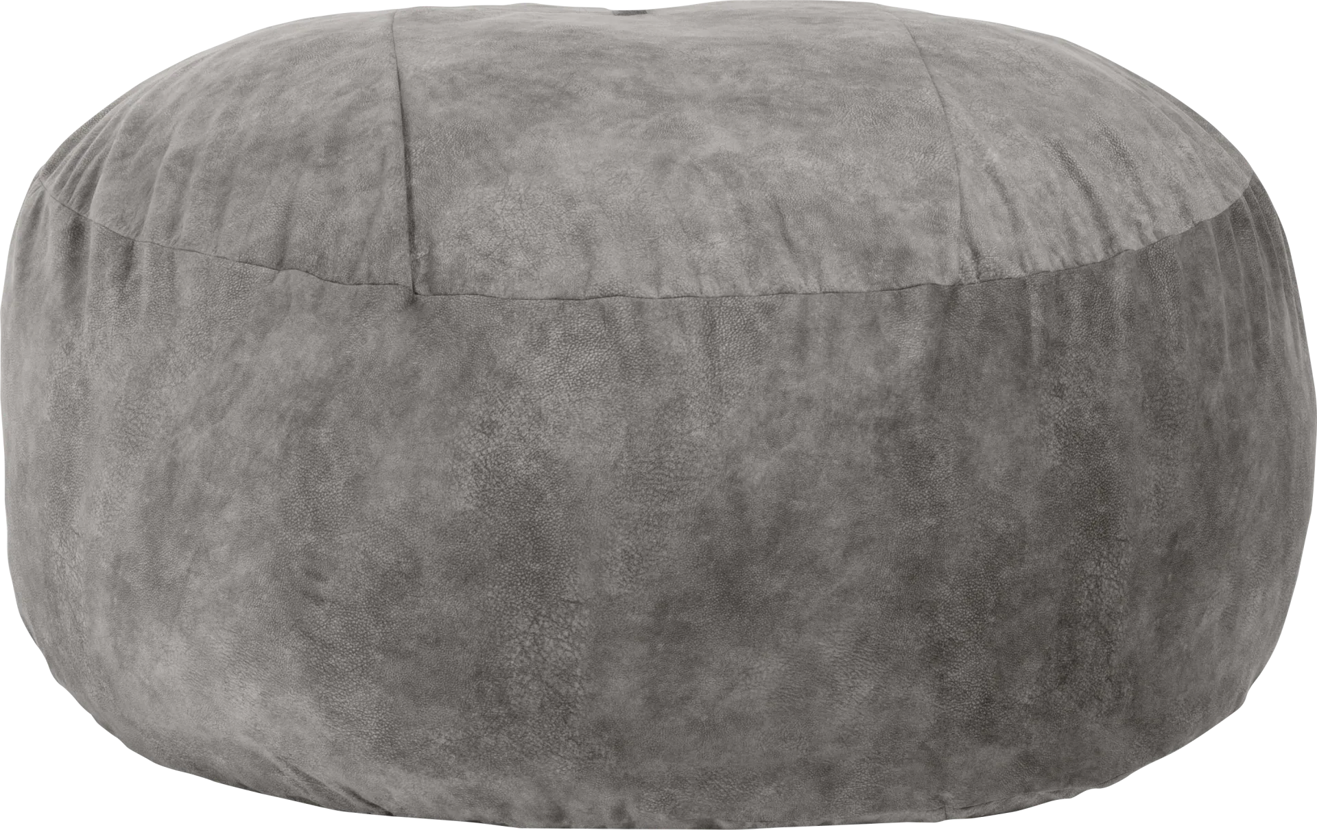 Kids Aniline I Gray Bean Bag Chair - Image 1