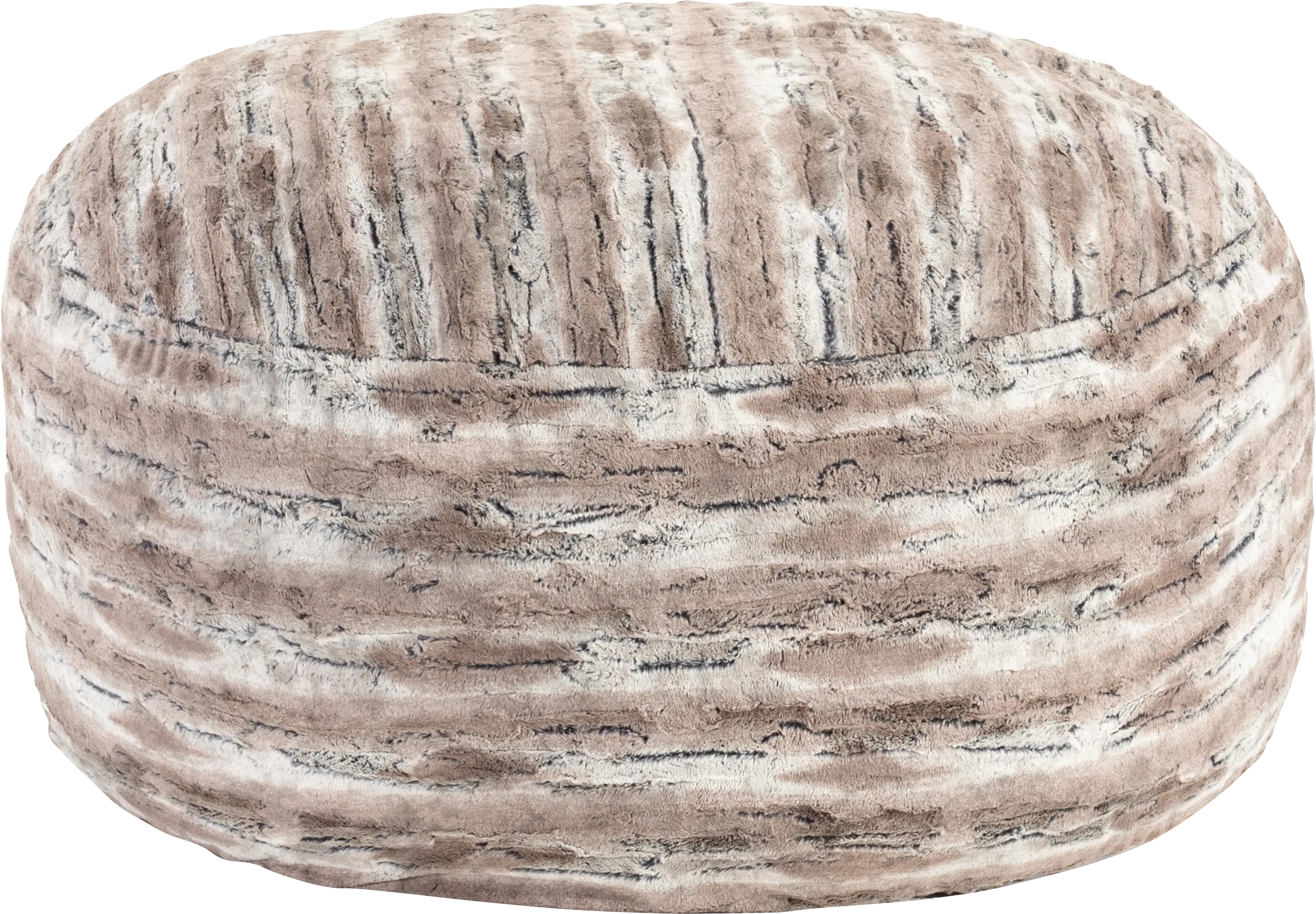 Kids Aull Brown Bean Bag Chair - Thumbnail - Image 1