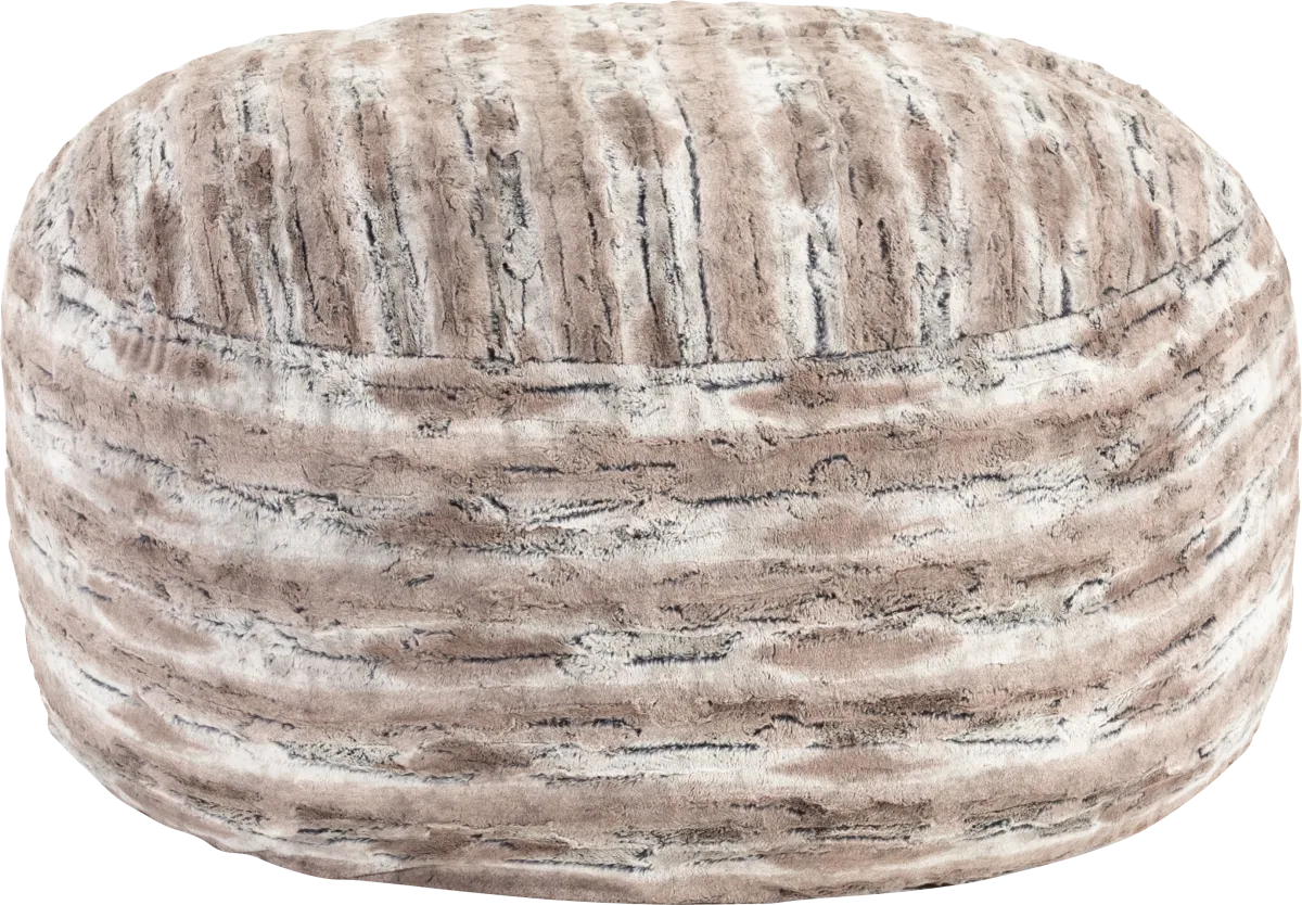Aull Brown Polyester,Polyurethane Fabric 6 Foot Bean Bag | Rooms to Go