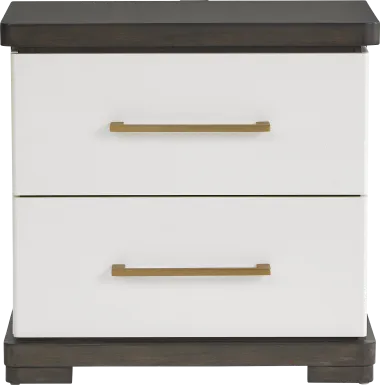 Elko Falls White Nightstand