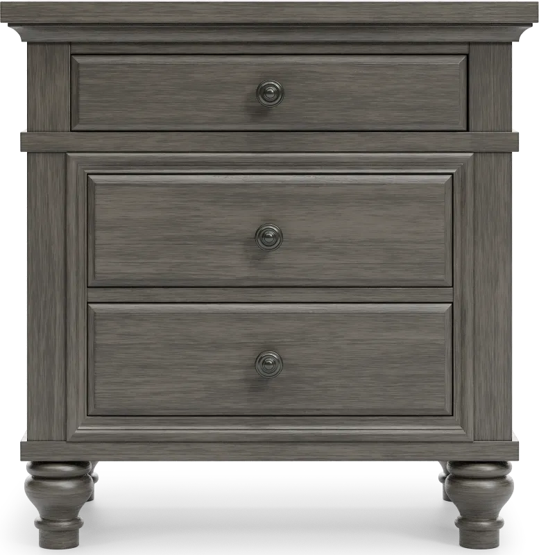 Lake Town Gray Nightstand