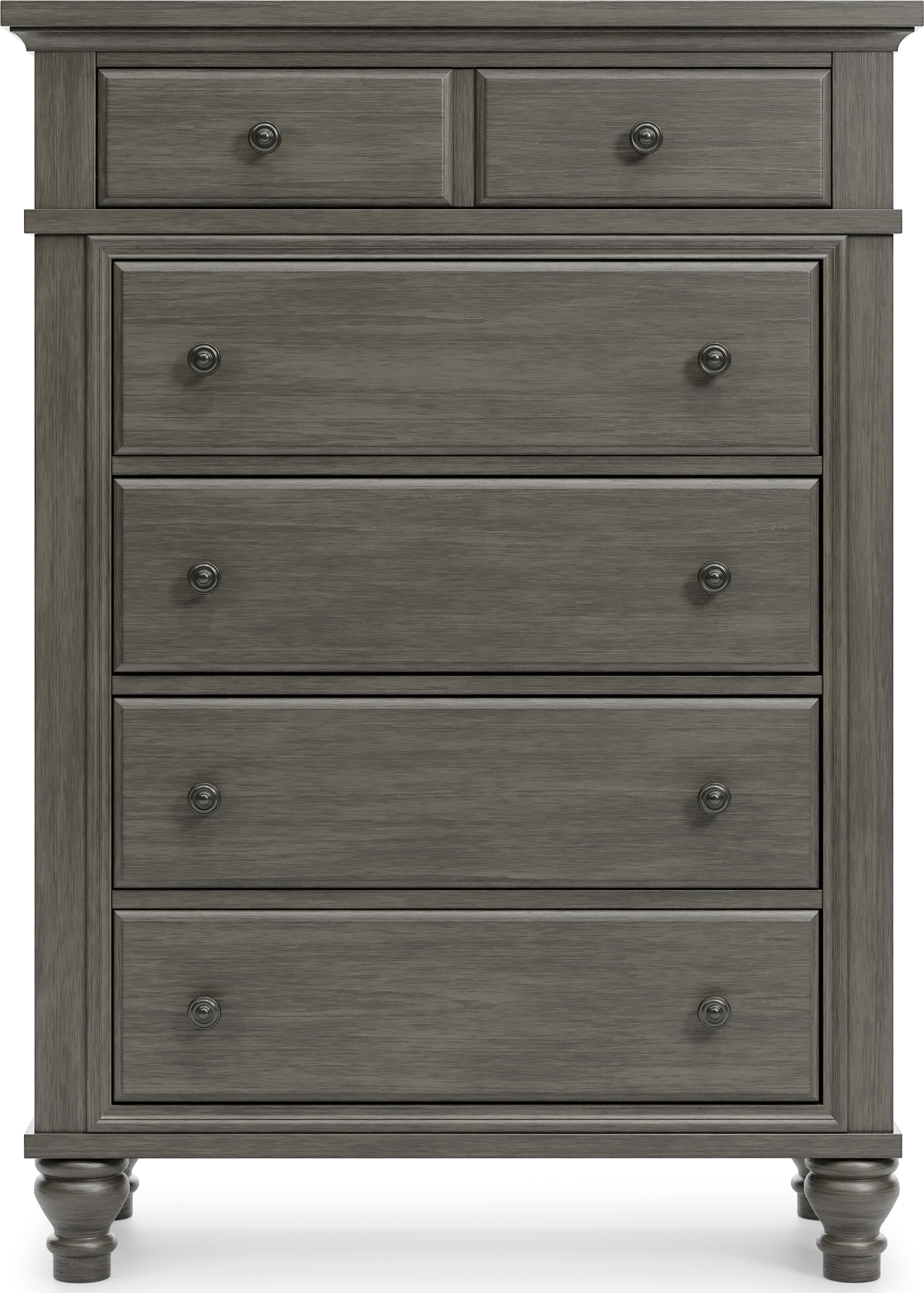 Lake Town Gray 5 Pc King Panel Bedroom - Image 6