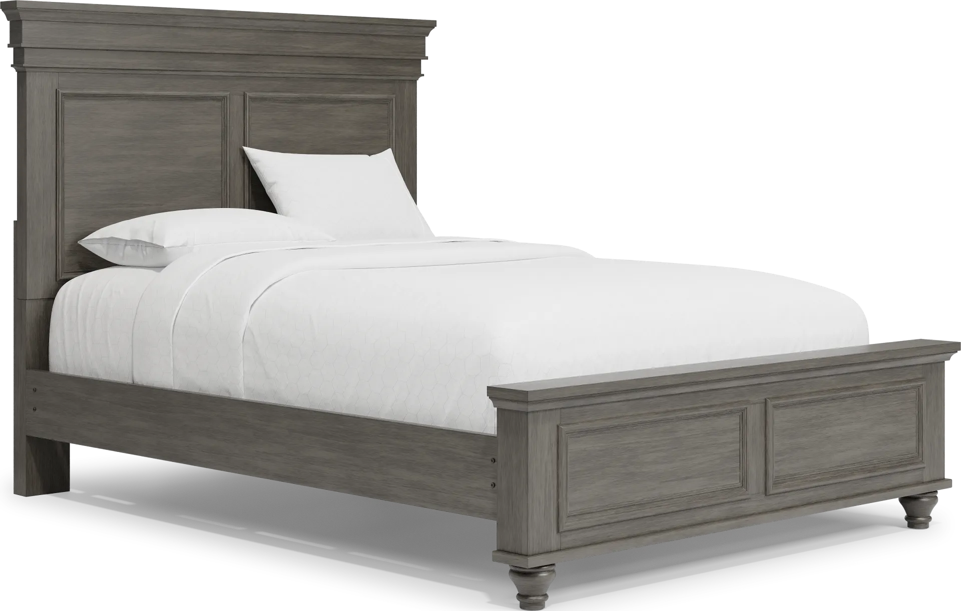 Lake Town Gray 3 Pc Queen Panel Bed - Image 2