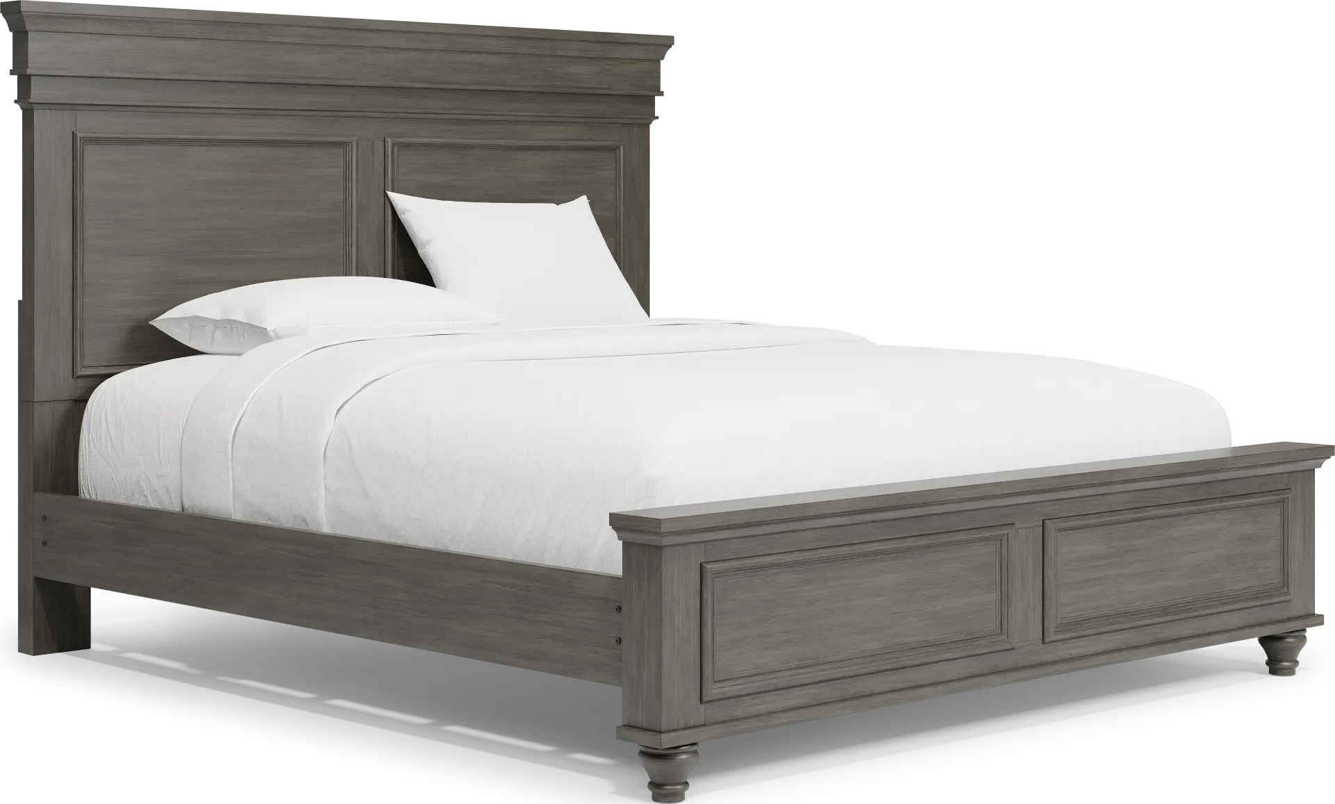 Lake Town Gray 3 Pc King Panel Bed - Image 1