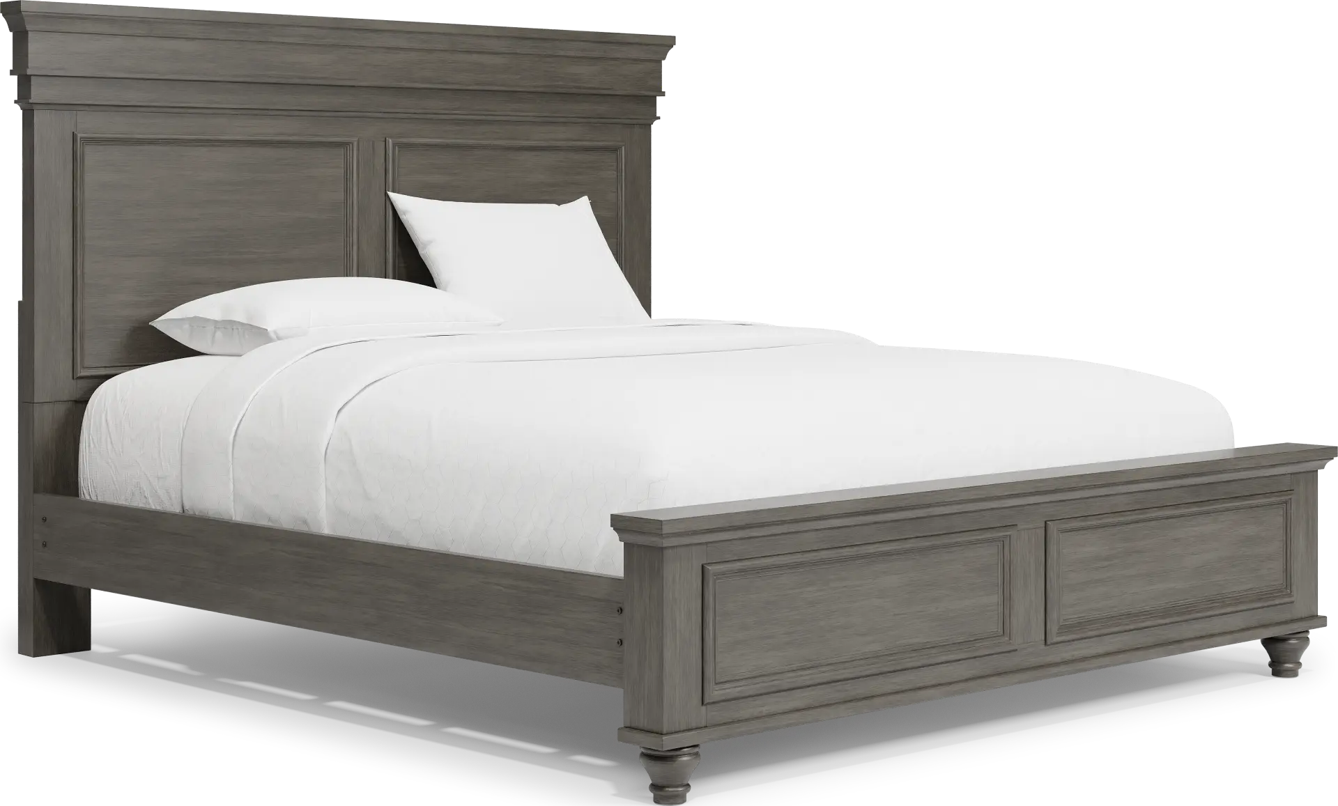 Lake Town Gray 3 Pc King Panel Bed