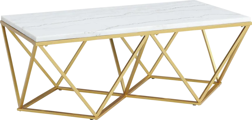 Welika Gold Cocktail Table