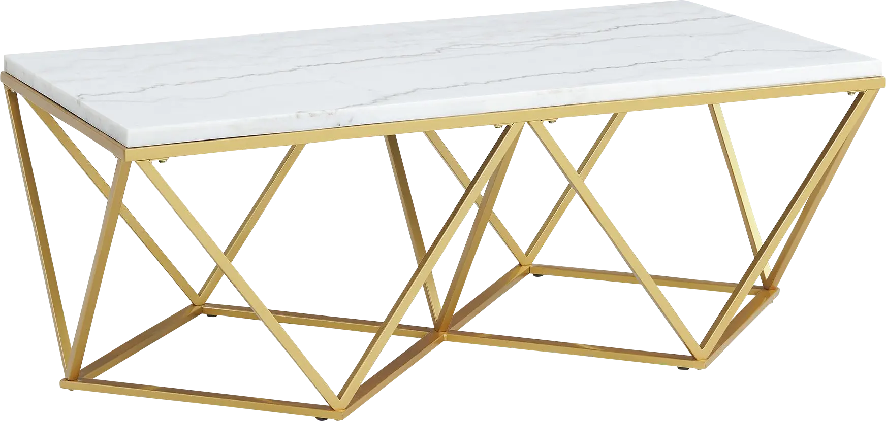 Welika Gold Cocktail Table