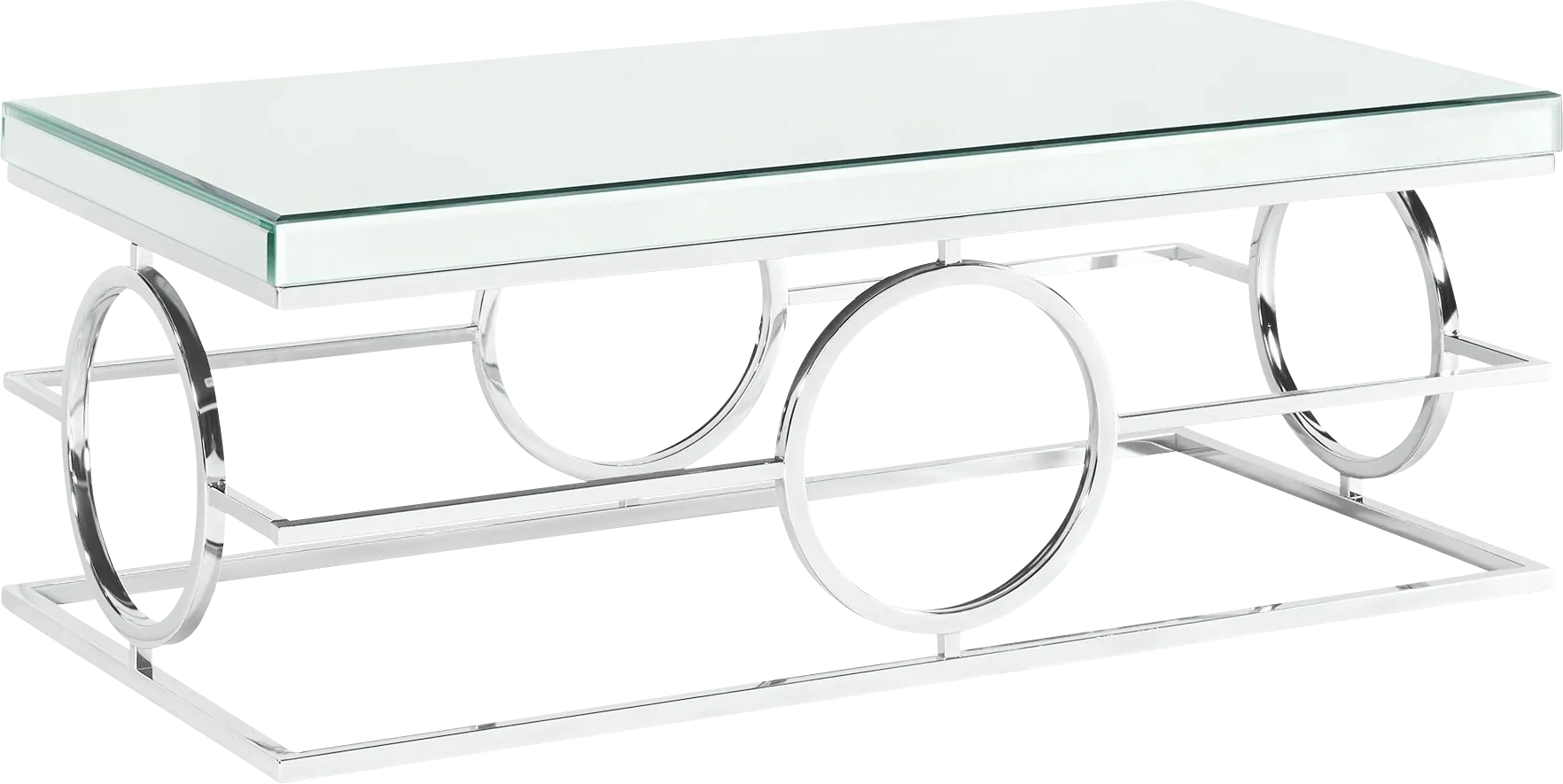 Dassow Chrome Cocktail Table - Thumbnail - Image 1