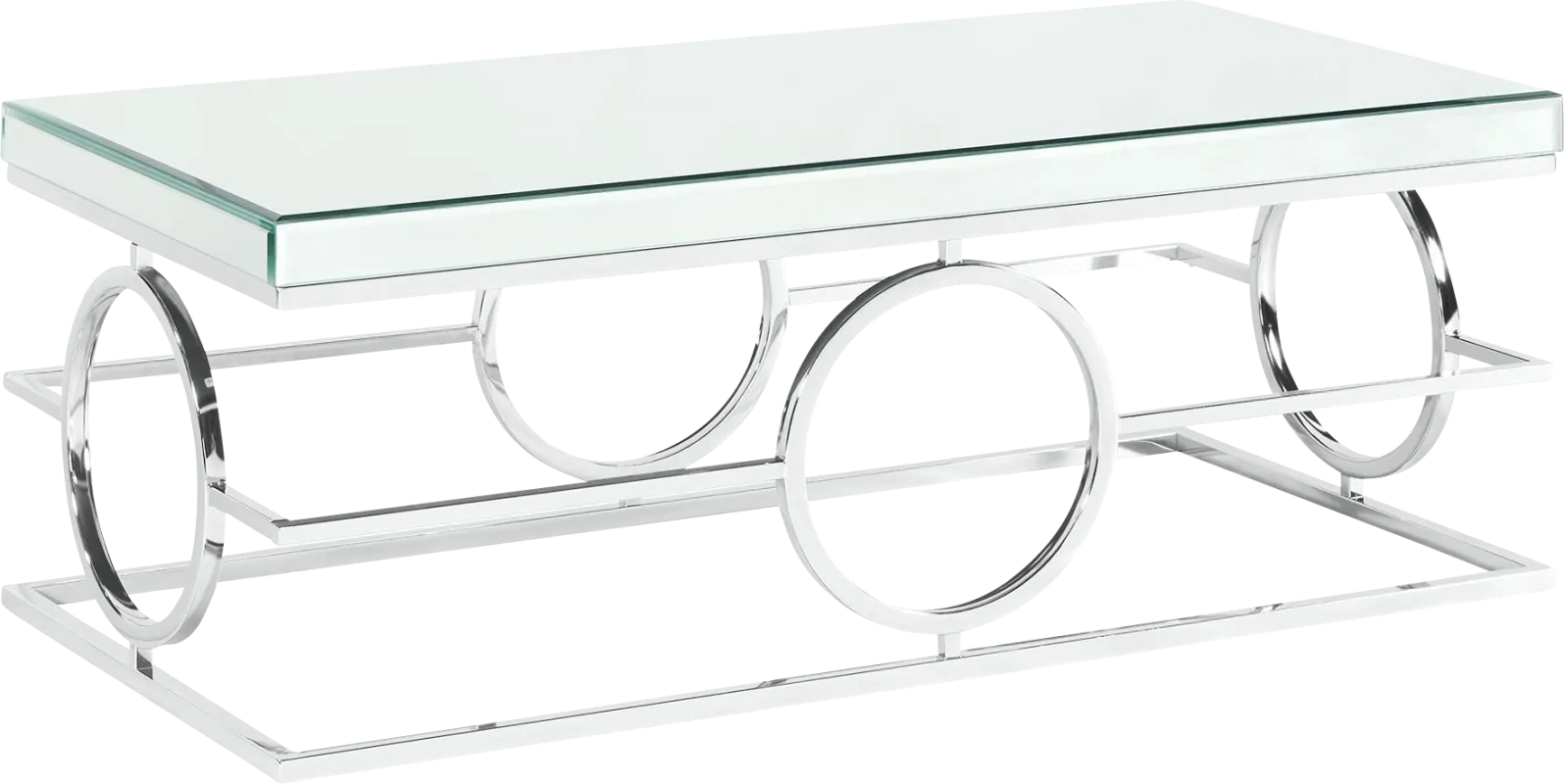 Dassow Chrome Cocktail Table