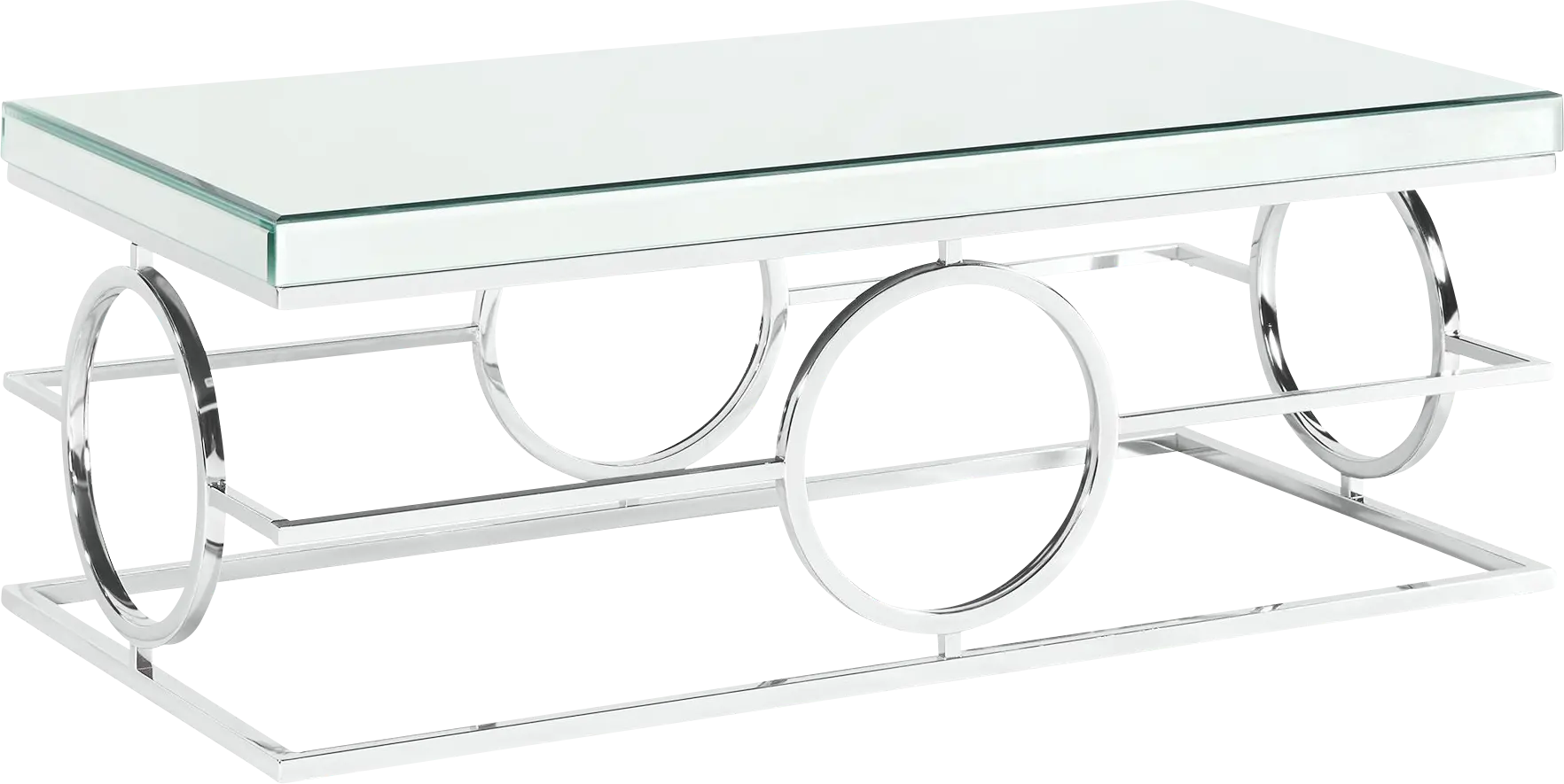 Dassow Chrome Cocktail Table
