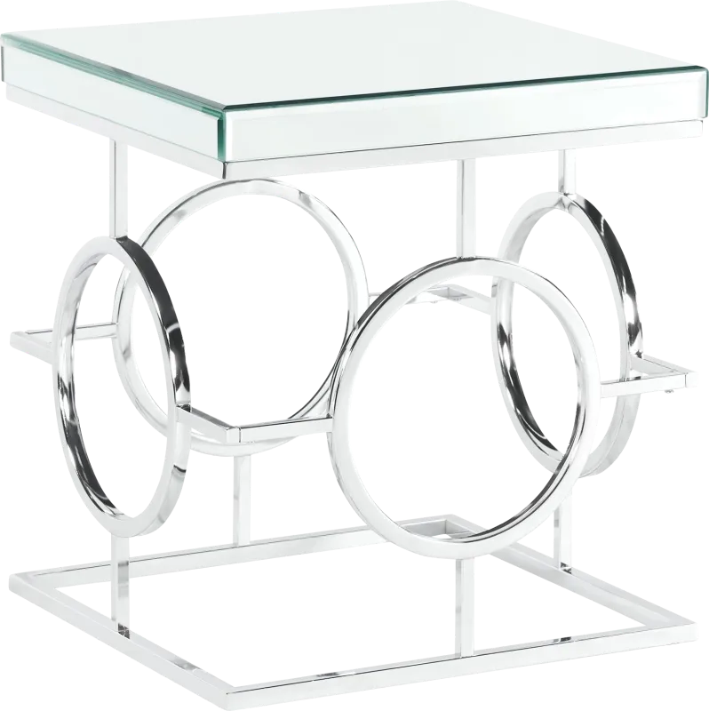 Galsworthy Chrome End Table