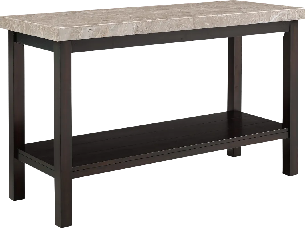 Shipjack Espresso Sofa Table