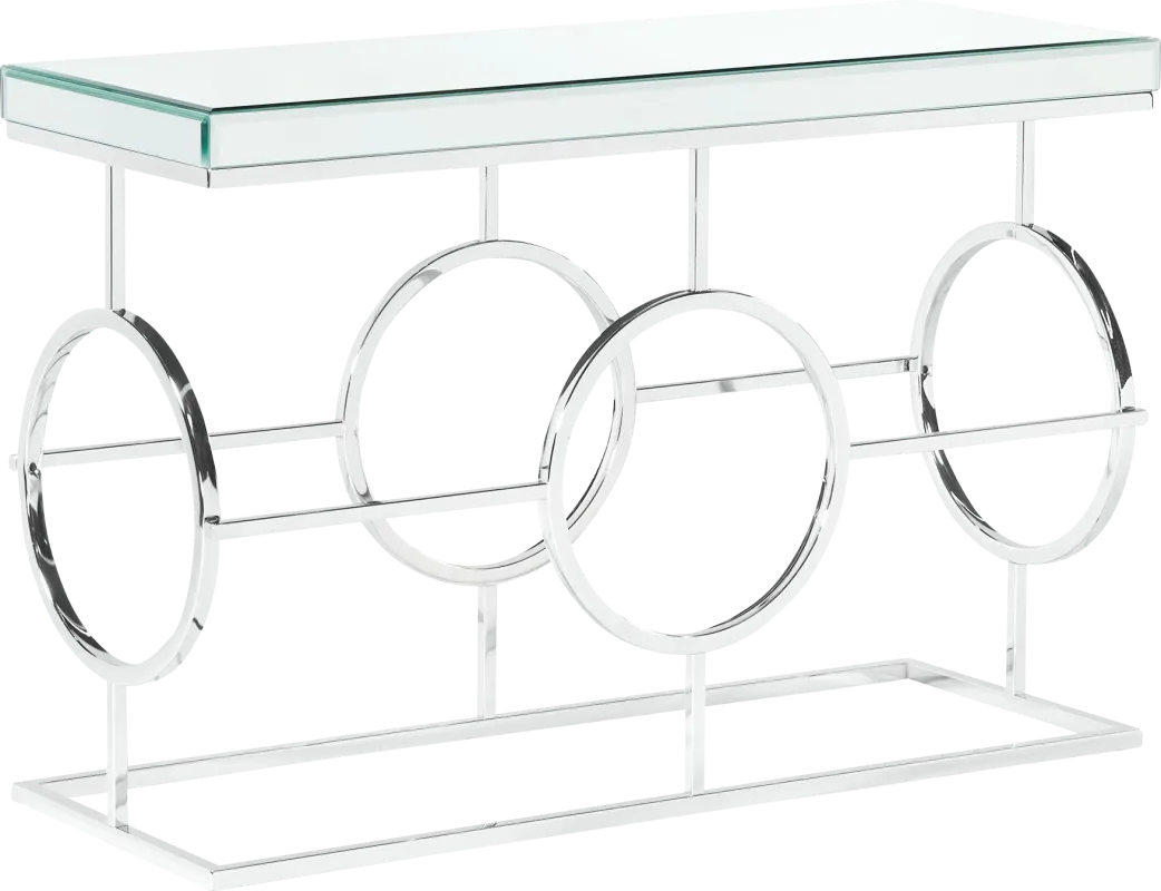 Ledieu Chrome Sofa Table