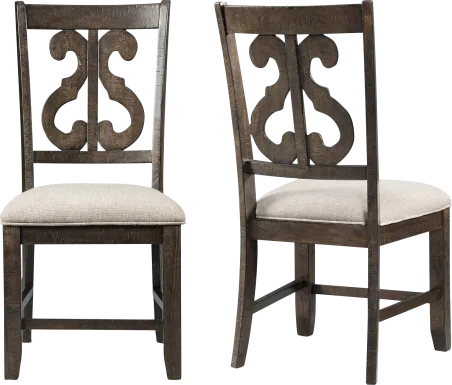 Foalgarth Brown Side Chair Set