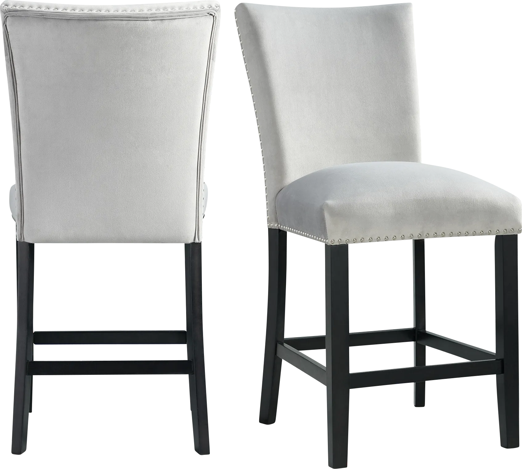 Kimlie Gray Counter Height Chair Set - Thumbnail - Image 1