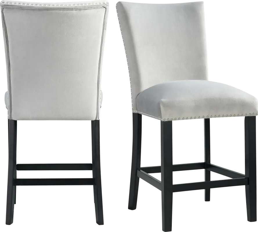 Kimlie Gray Counter Height Chair Set