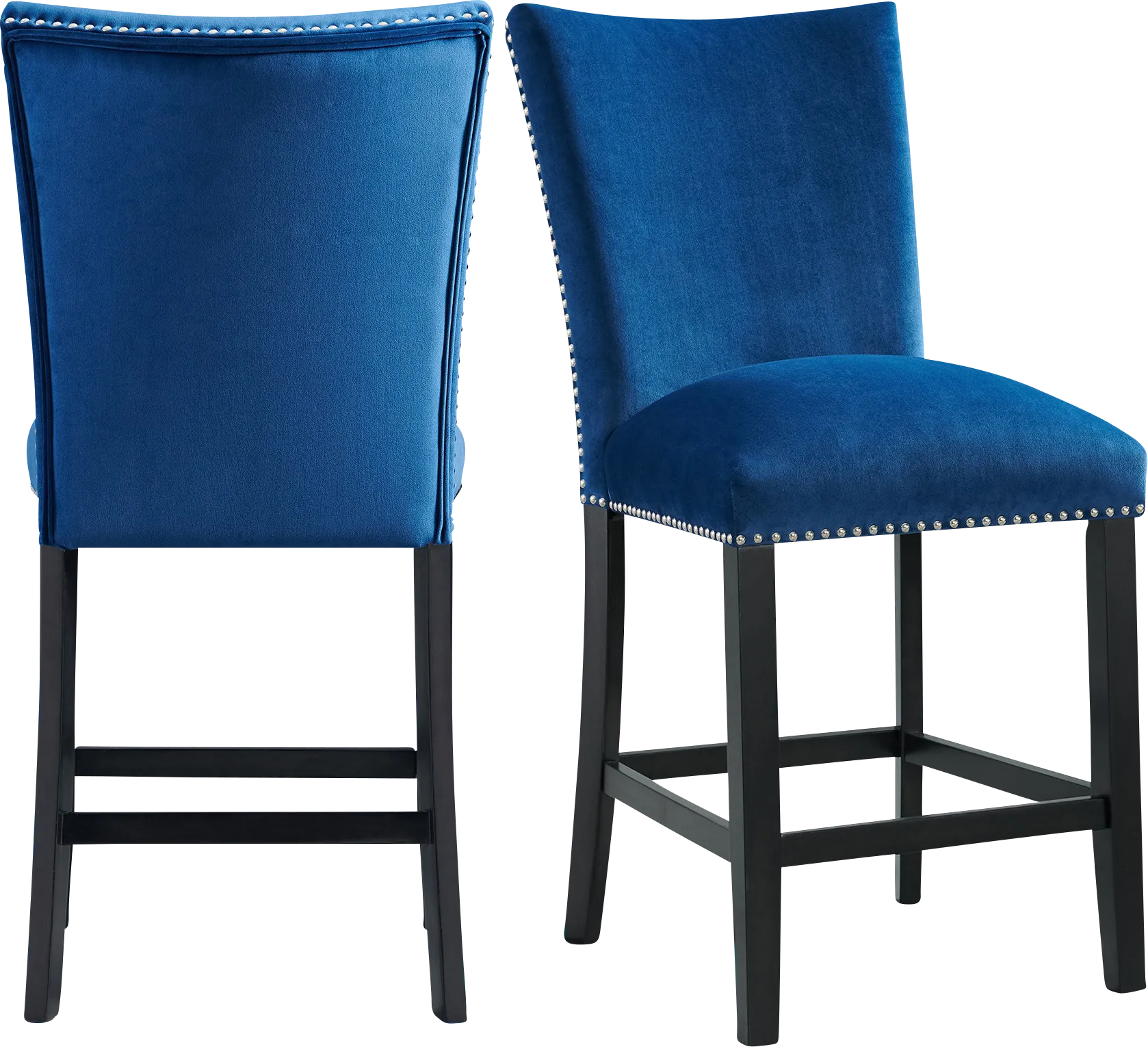 Kimlie Blue Counter Height Chair Set - Thumbnail - Image 1
