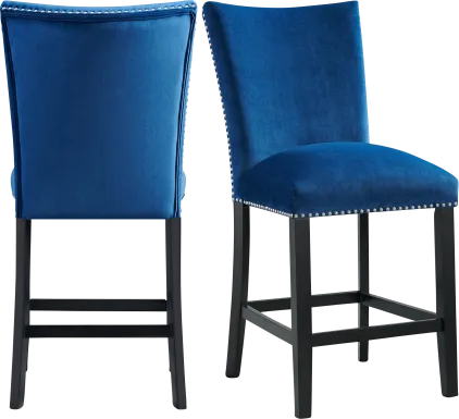 Kimlie Blue Counter Height Chair Set