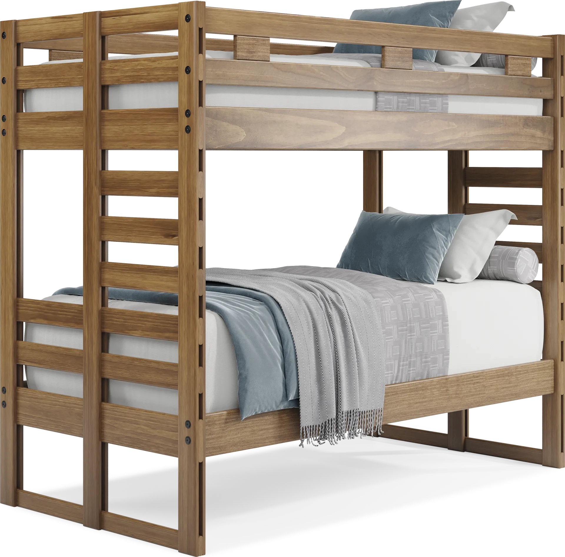Kids Creekside 2.0 Chestnut Twin/Twin Bunk Bed - Image 1
