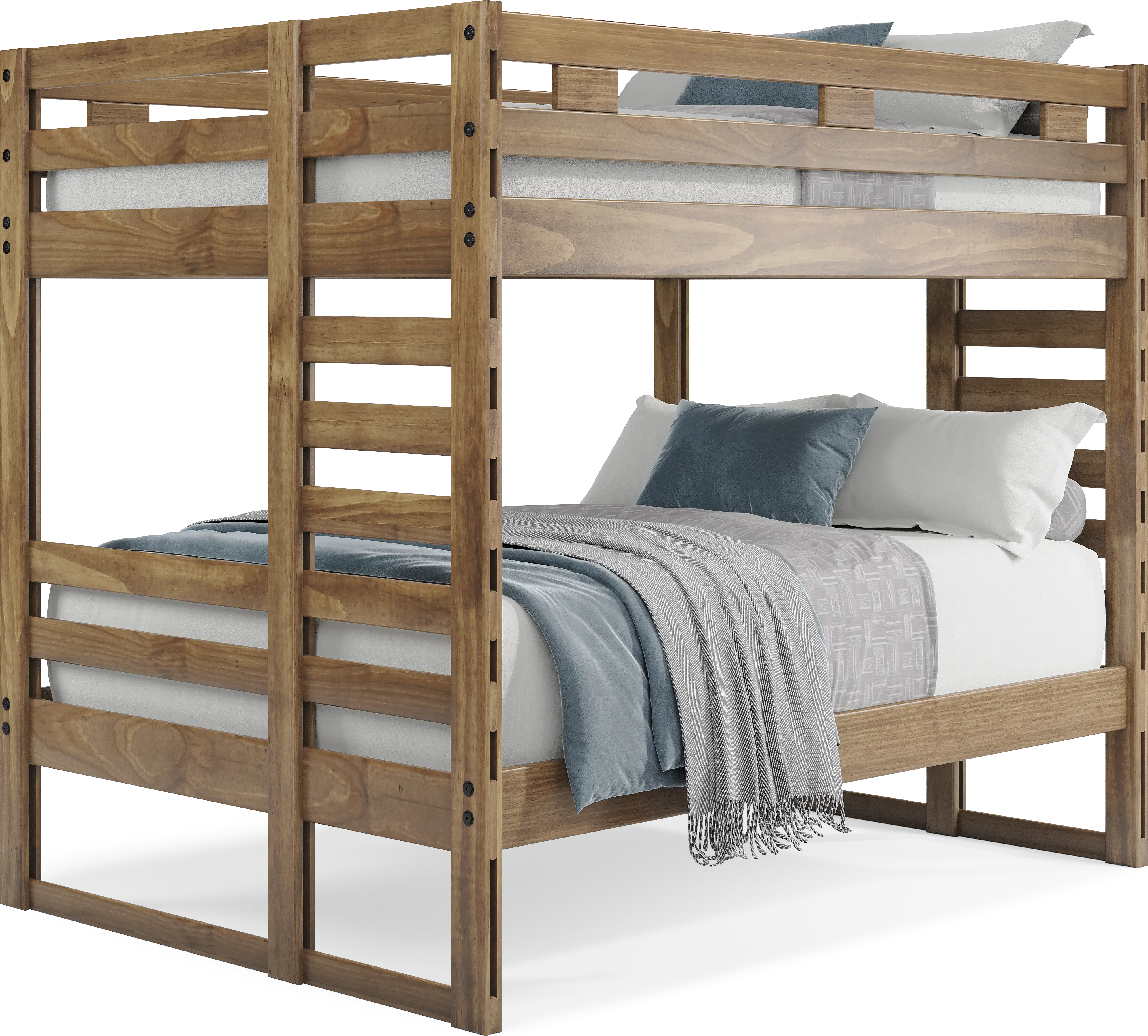 Kids Creekside 2.0 Chestnut Full/Full Bunk Bed - Thumbnail - Image 1