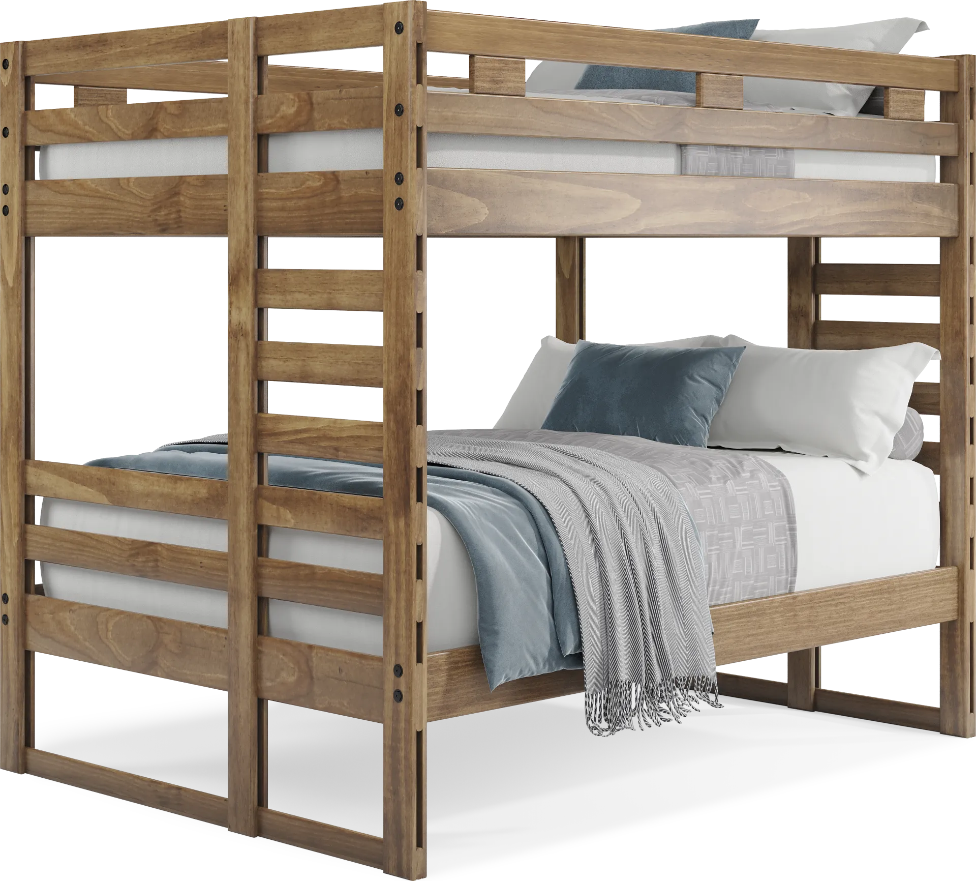 Kids Creekside 2.0 Chestnut Full/Full Bunk Bed - Image 1