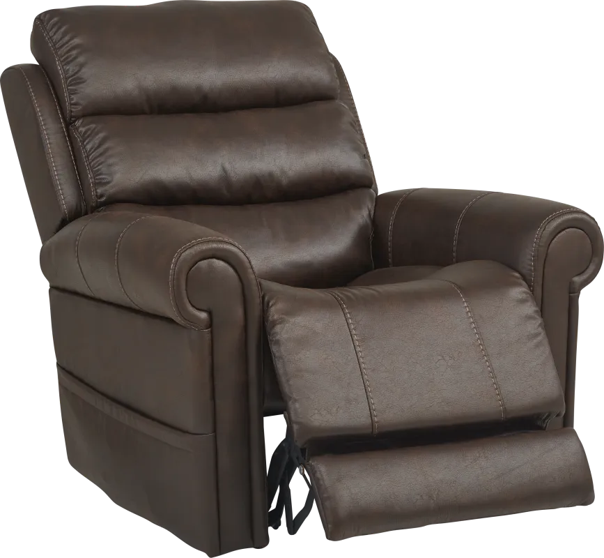 Colson Avenue Walnut Triple Power Lift Recliner