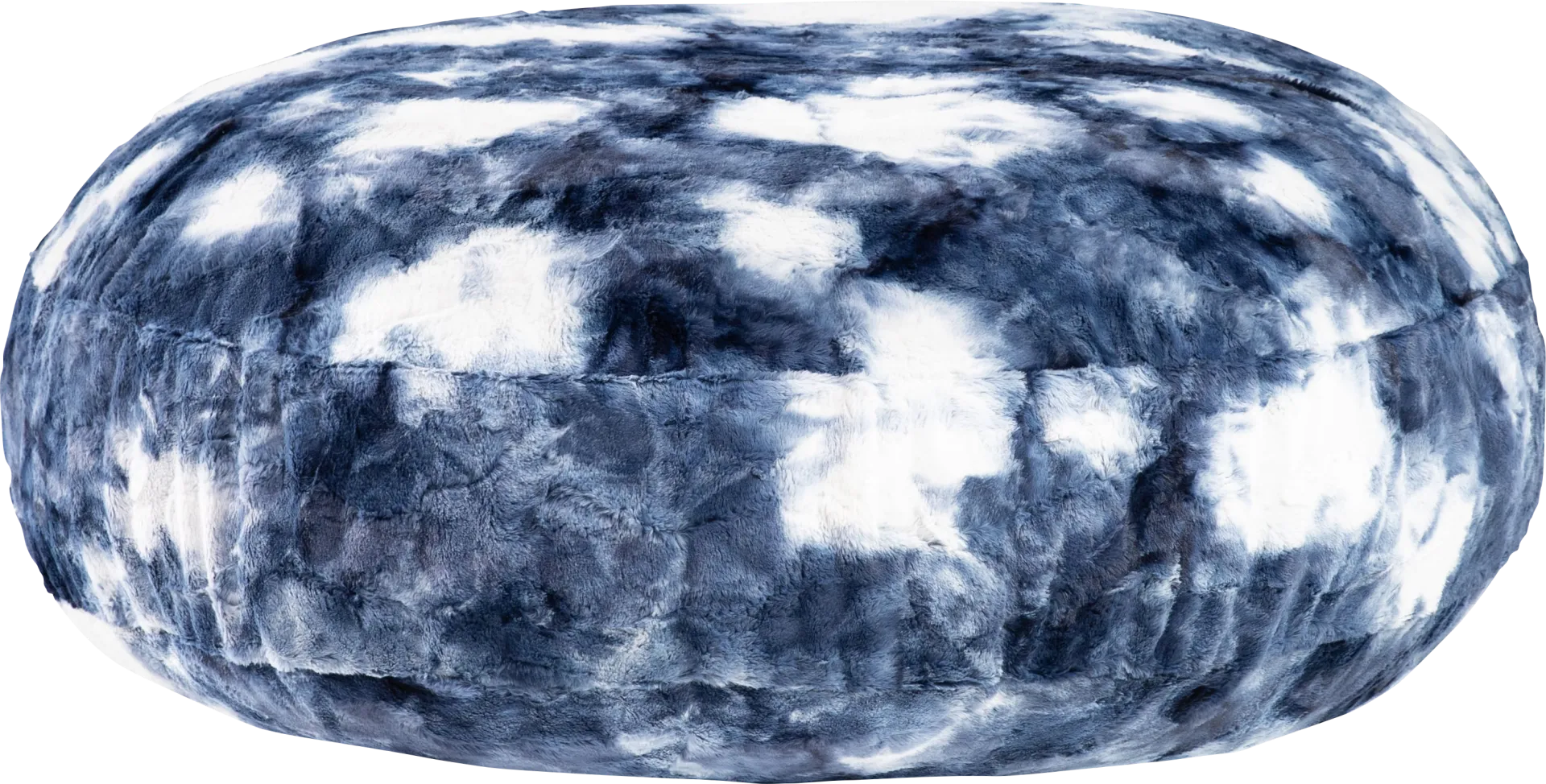 Kids Brogton Blue White Bean Bag Chair - Image 1