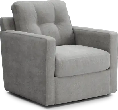 ModularOne Gray Swivel Accent Chair
