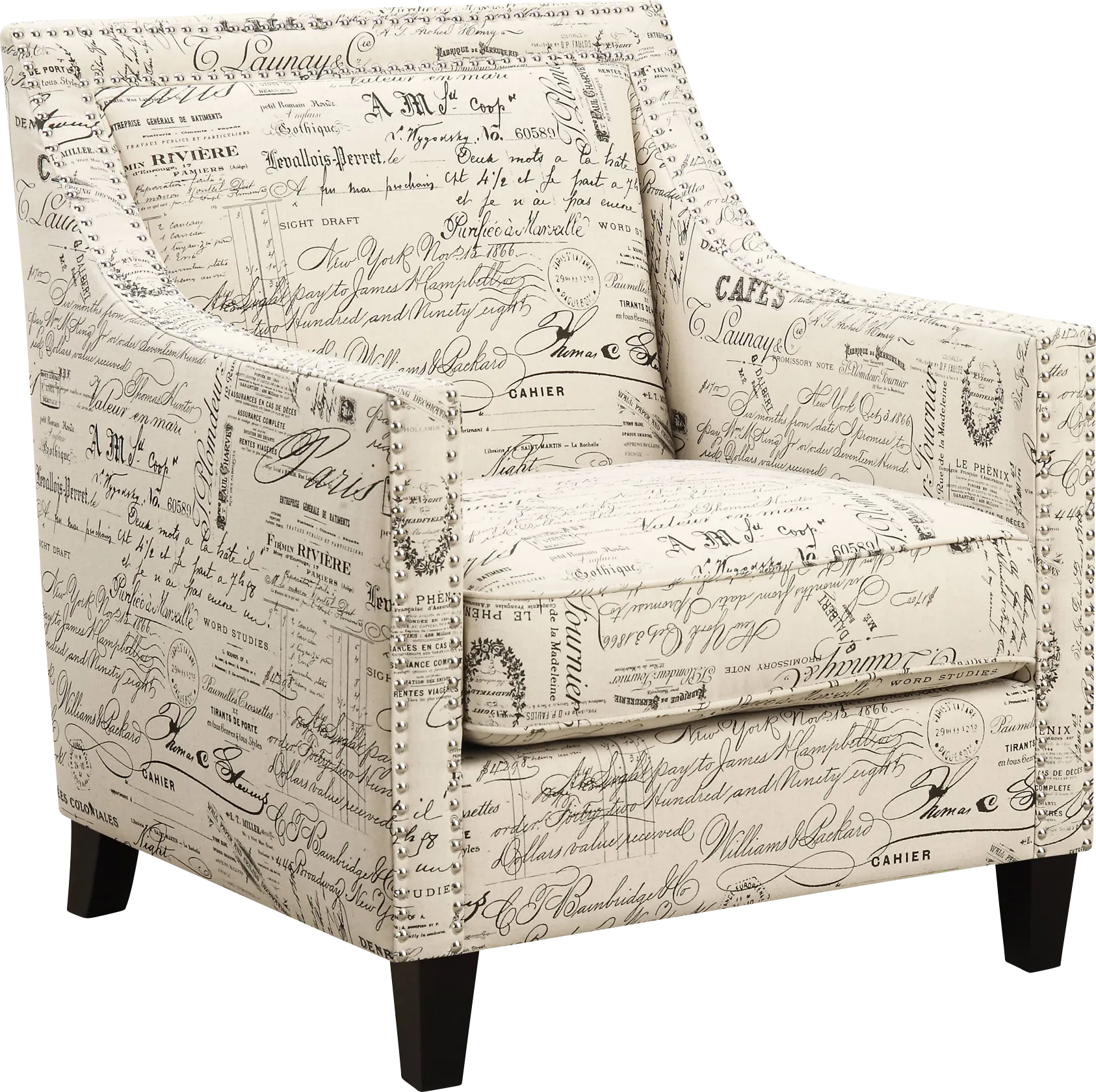 Bazemore Off-White Accent Chair - Thumbnail - Image 1