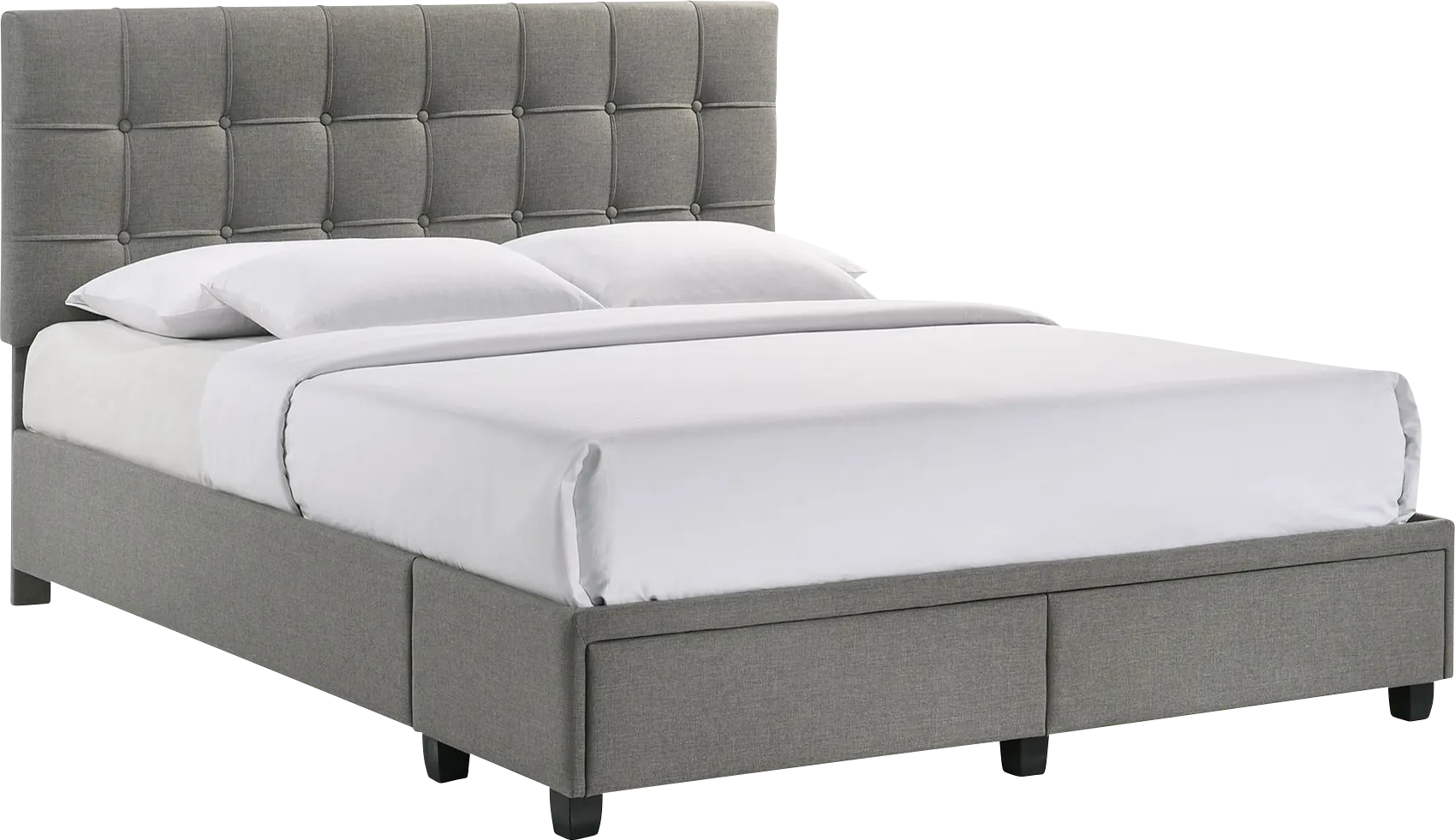 Burchell Gray Queen Platform Storage Bed - Image 1
