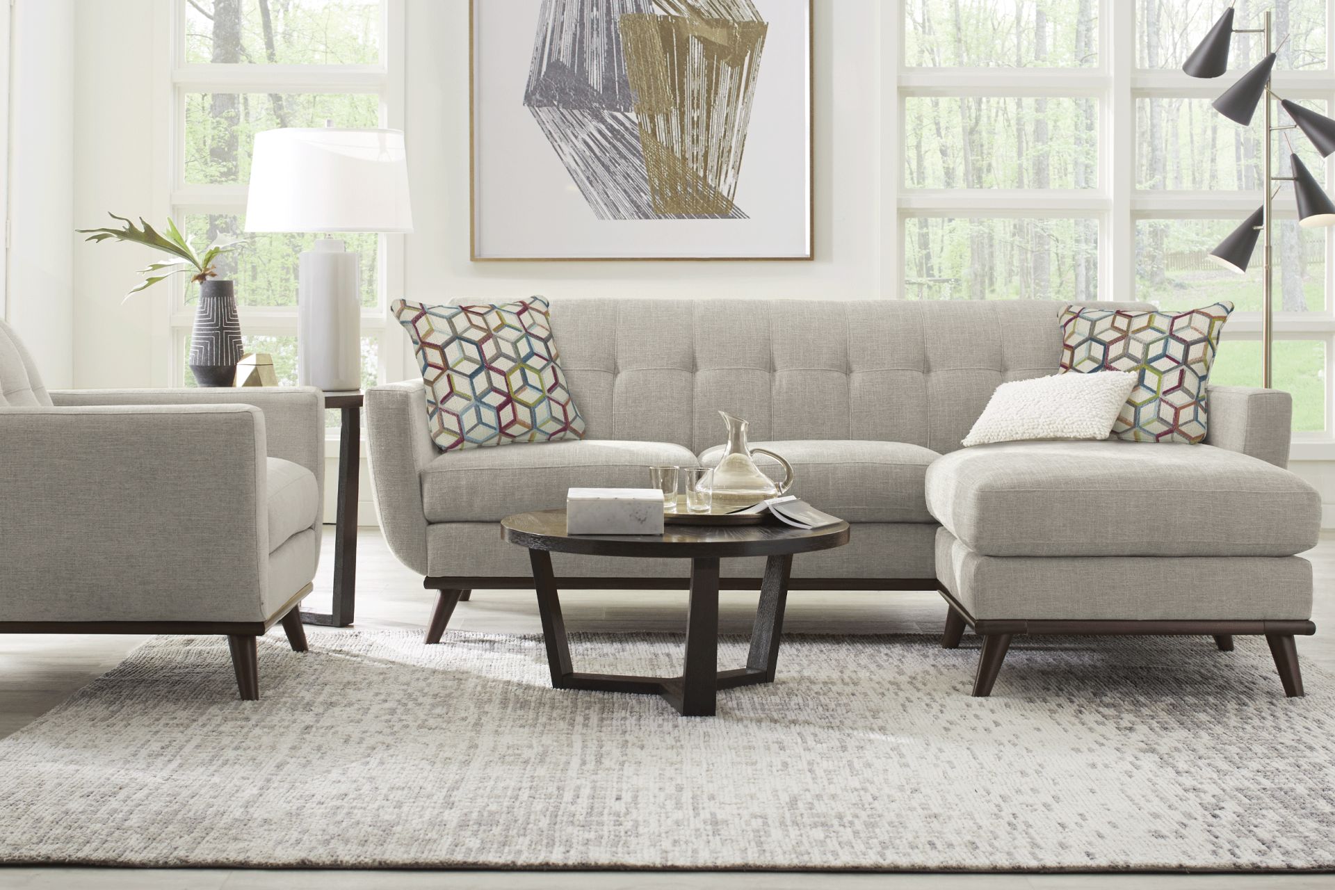 East Side Sand Chaise Sofa - Image 2