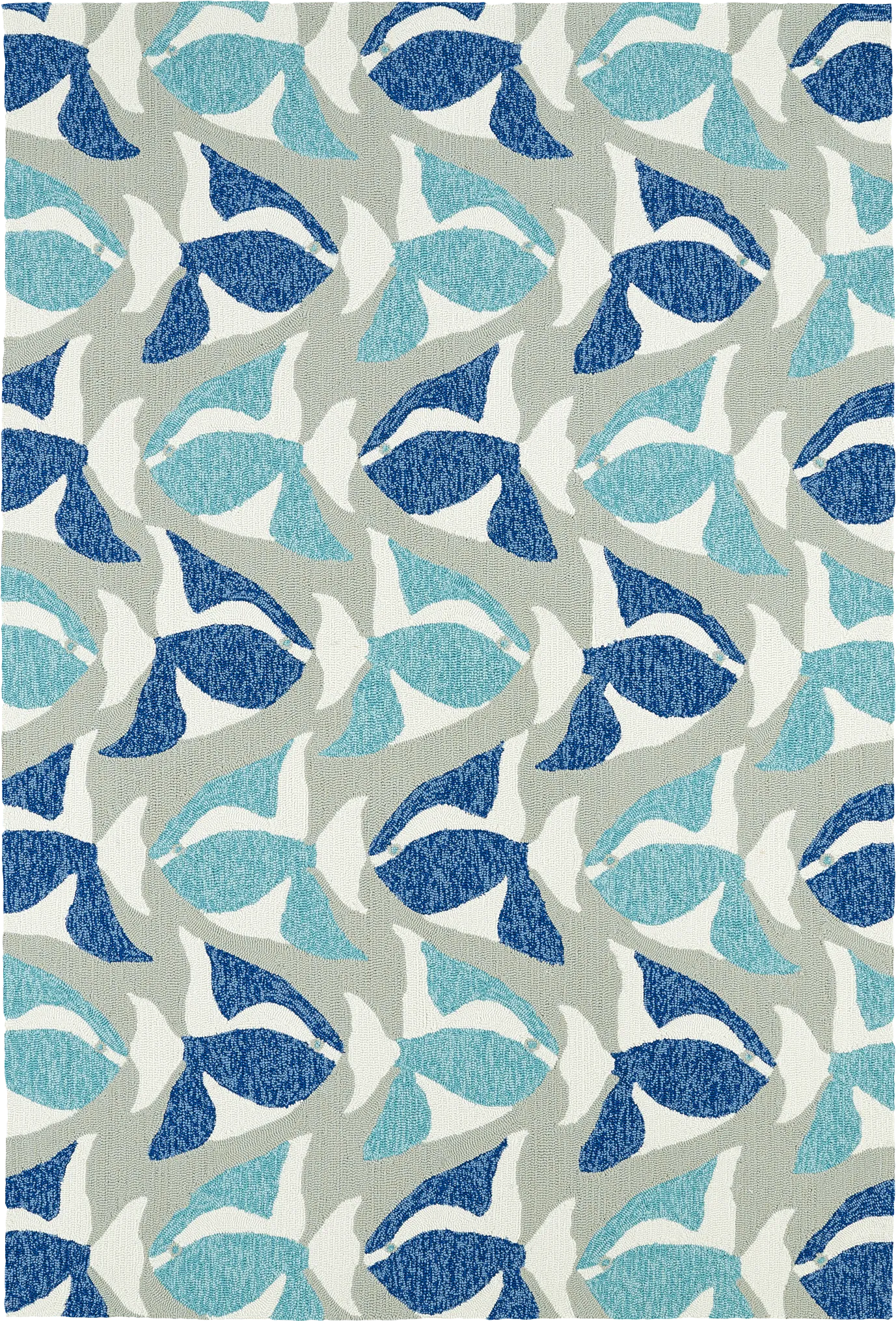 Aletta Blue 5' x 7'6 Indoor/Outdoor Rug - Thumbnail - Image 1