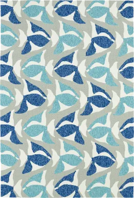 Aletta Blue 2' x 6' Indoor/Outdoor Rug