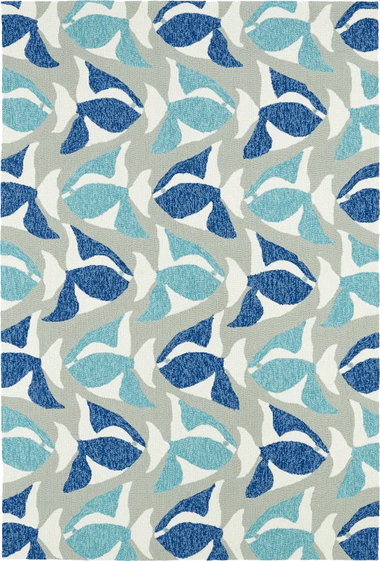 Aletta Blue 2' x 6' Indoor/Outdoor Rug
