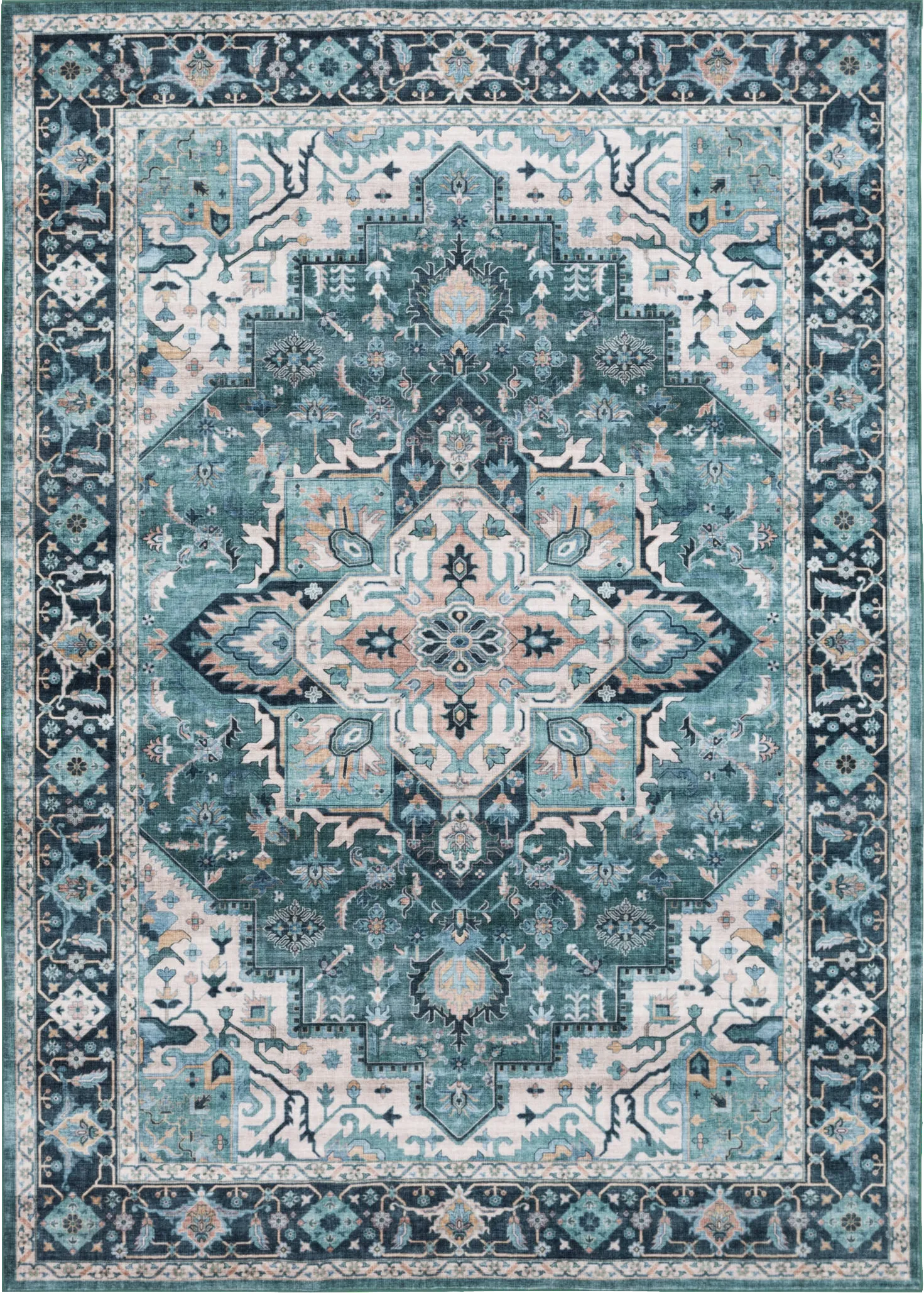 Hargis Blue 5' x 7' Rug - Image 1