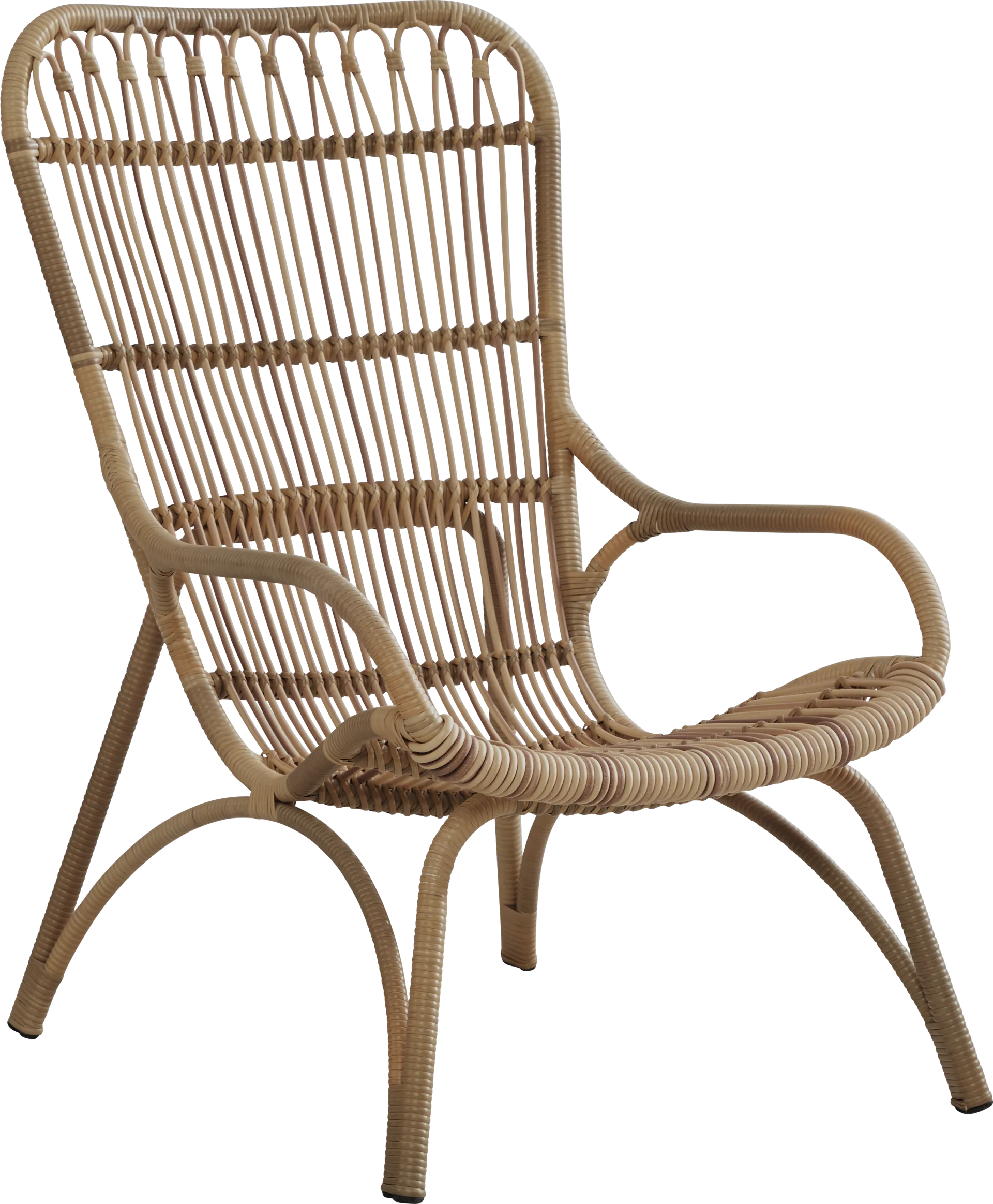 Kain Natural Outdoor Lounge Chair - Image 1