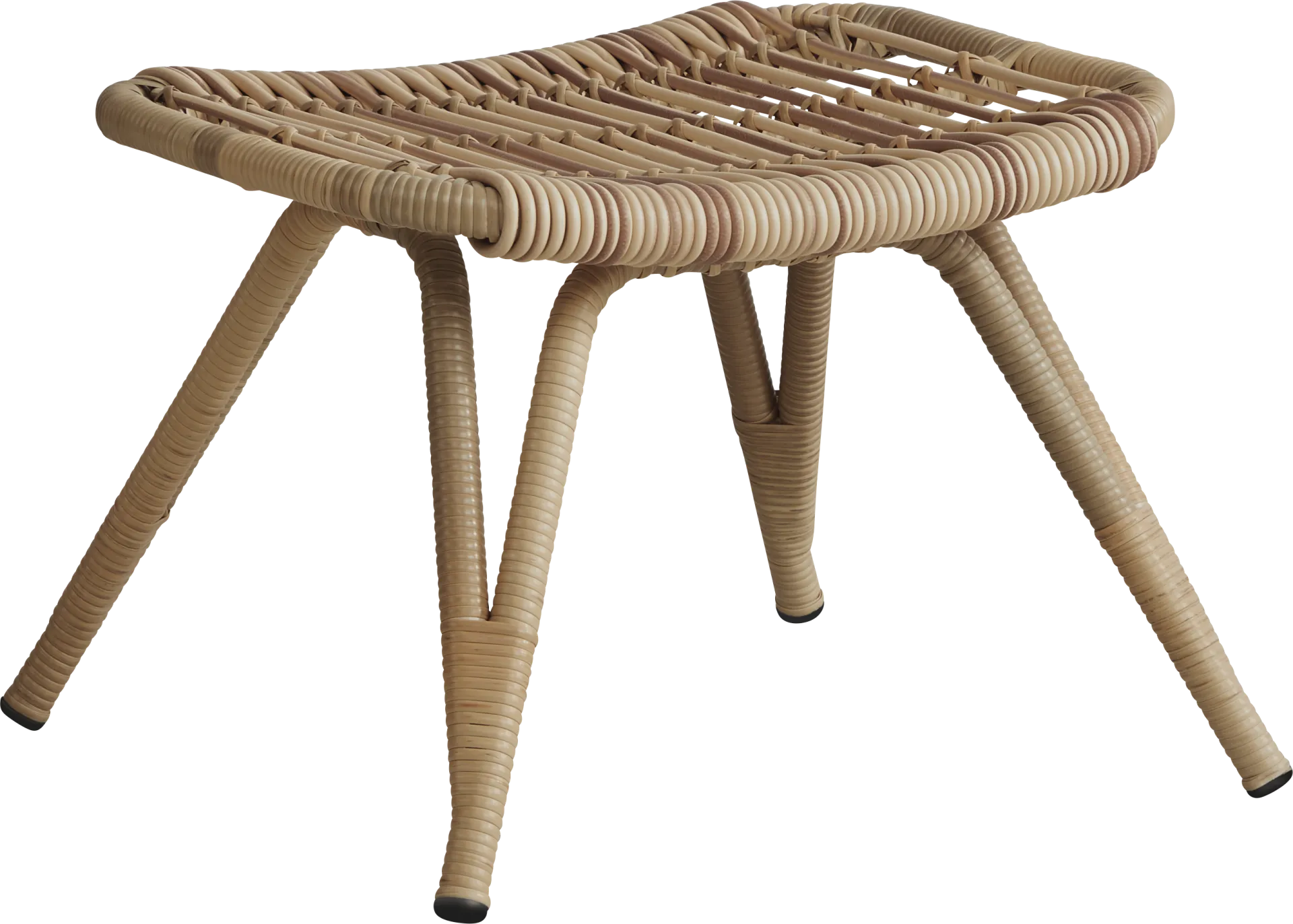 Kain Natural Outdoor Ottoman - Image 1