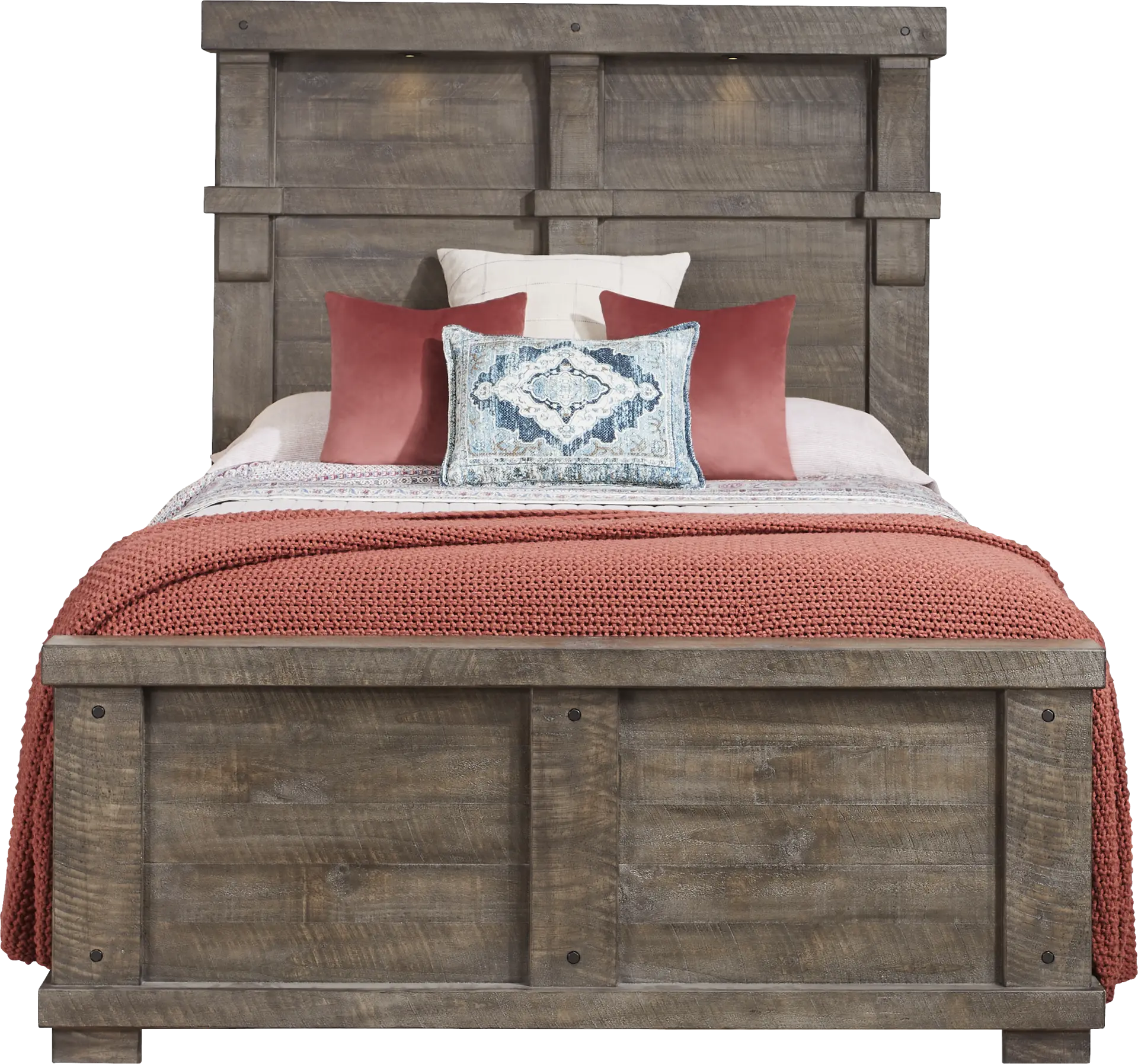 Bretten Crossing Gray 3 Pc King Panel Bed