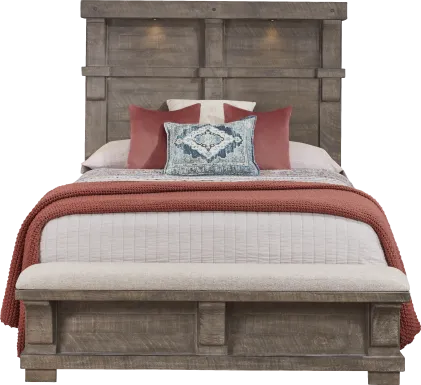 Bretten Crossing Gray 3 Pc Queen Bench Bed