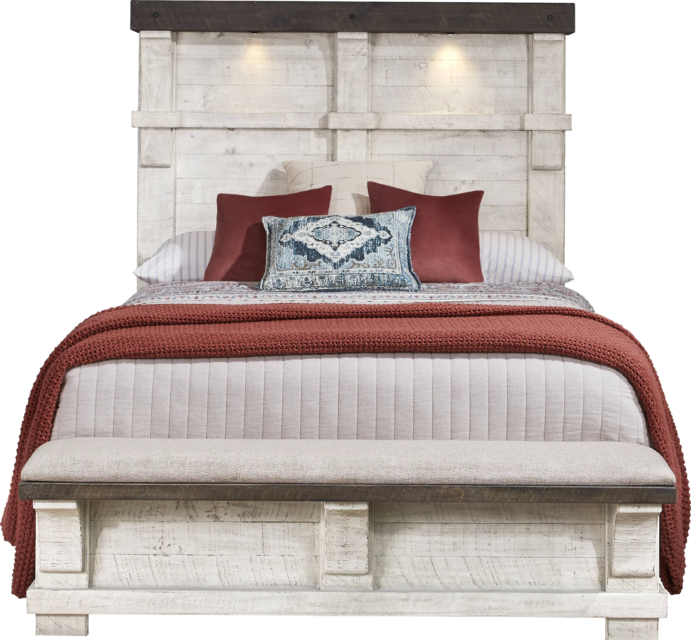 Bretten Crossing White 5 Pc King Bedroom - Thumbnail - Image 2