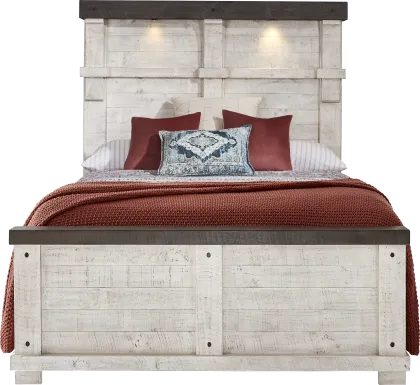 Bretten Crossing White 3 Pc King Panel Bed