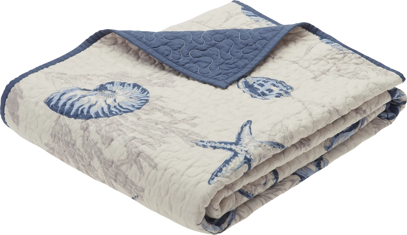 Lafitte Blue Throw Blanket - Thumbnail - Image 1