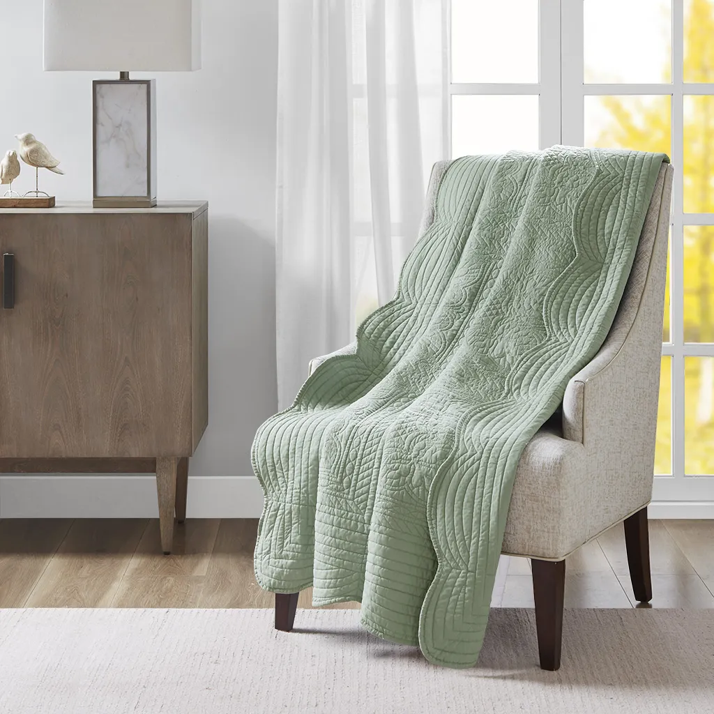 Millaudon Seafoam Throw Blanket - Image 1