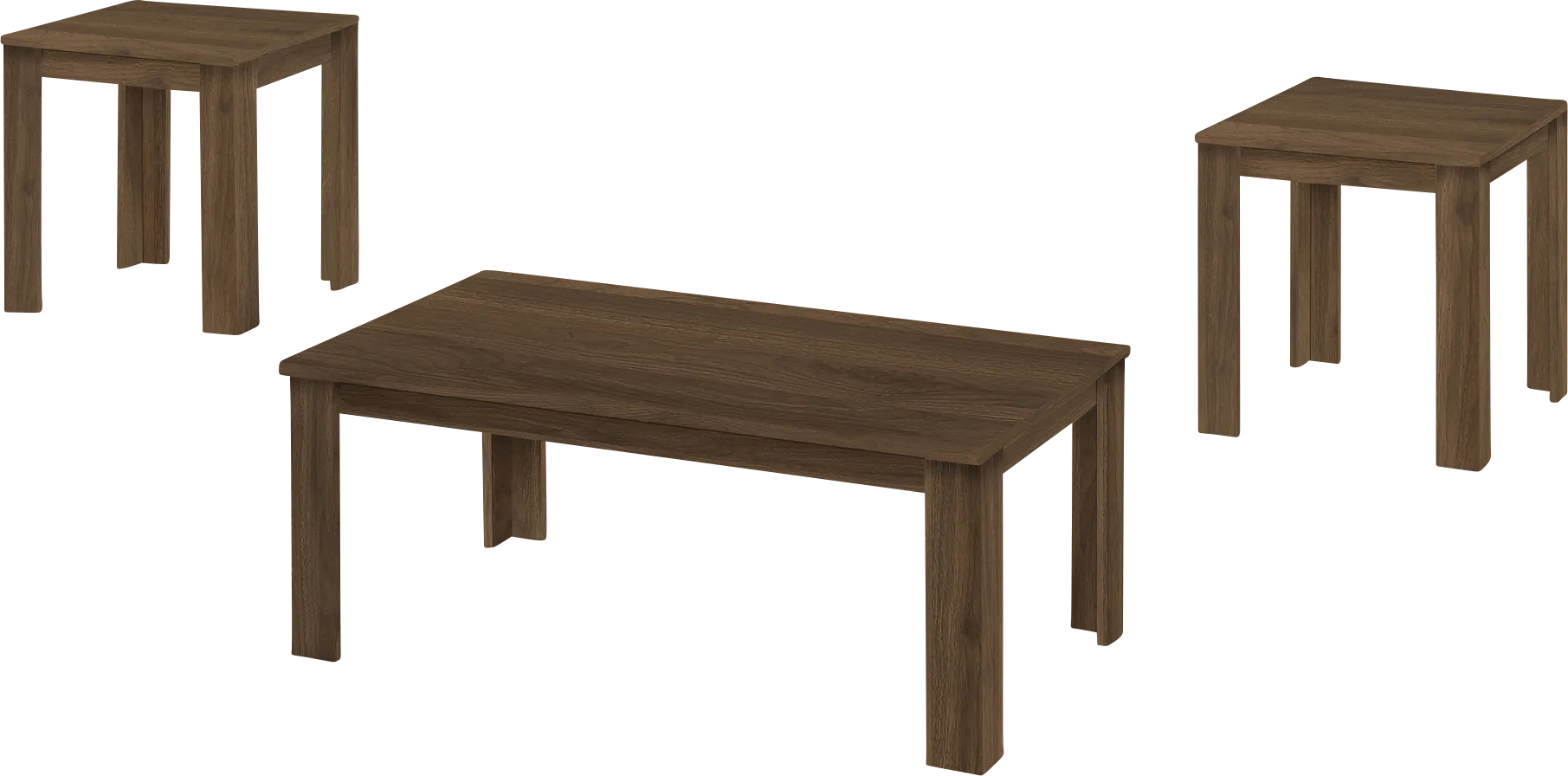 Picacho Dark Brown 3pc Table Set - Thumbnail - Image 1