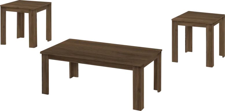 Picacho Dark Brown 3pc Table Set