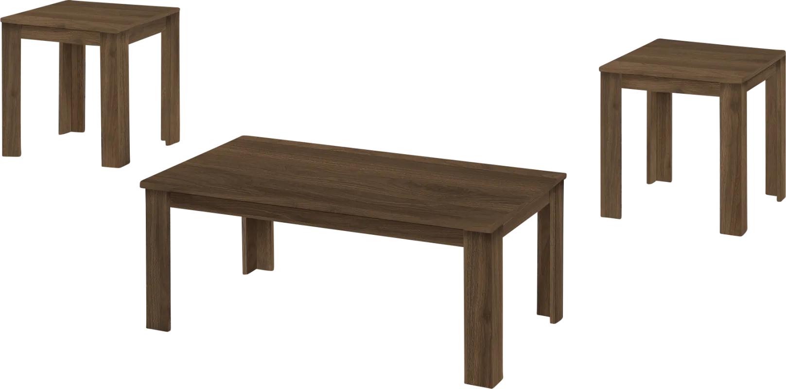 Picacho Dark Brown 3pc Table Set