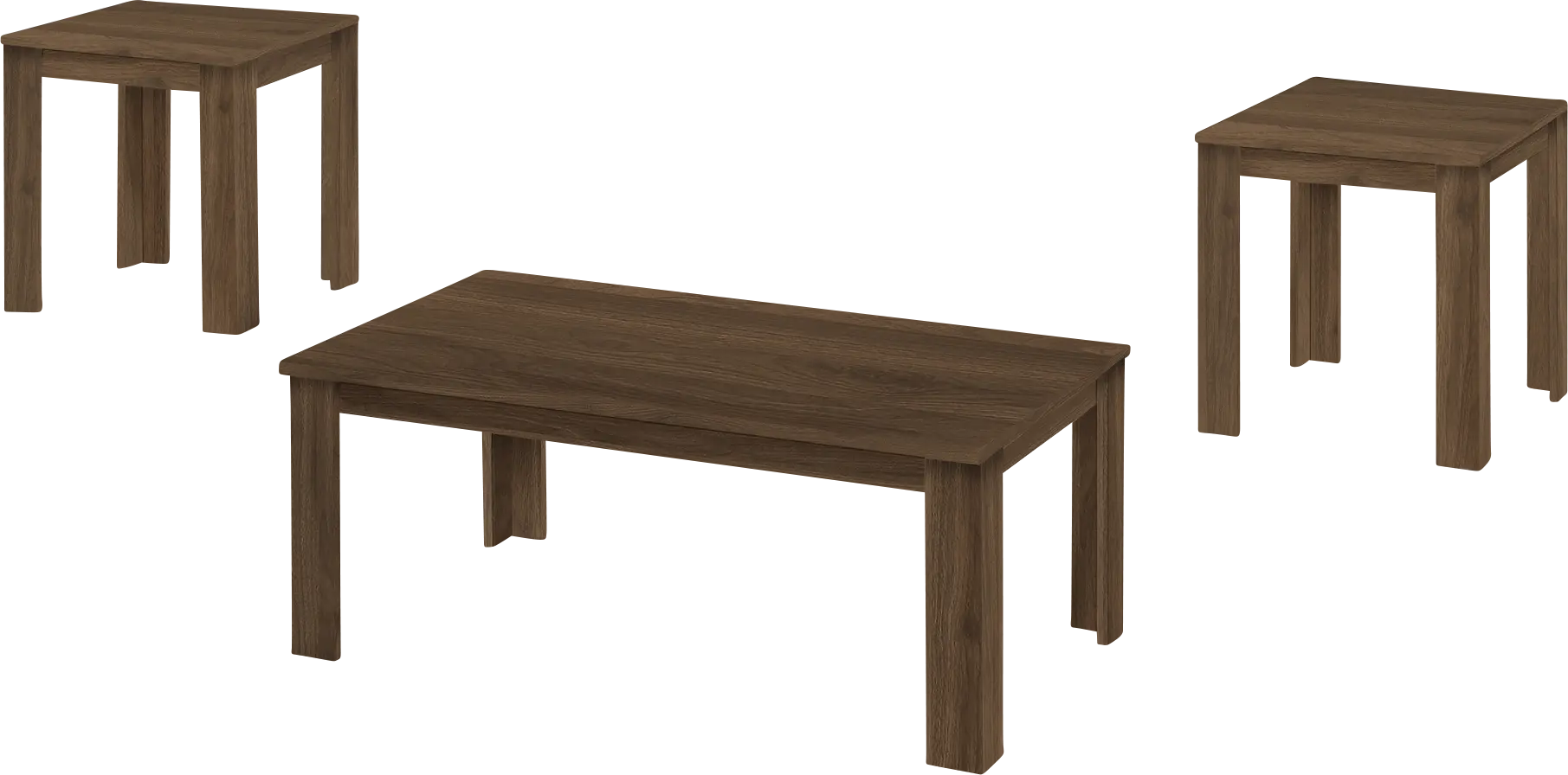 Picacho Dark Brown 3pc Table Set