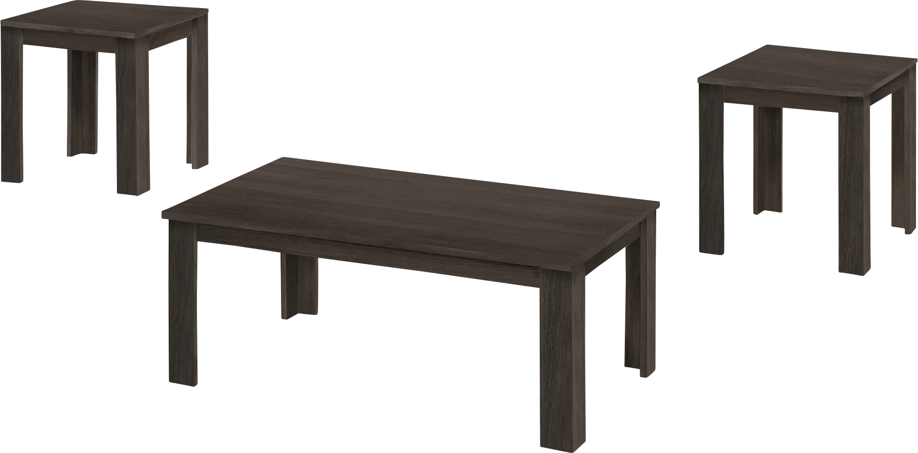 Picacho Oak Brown 3pc Table Set - Thumbnail - Image 1