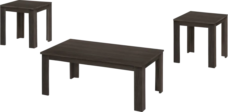 Picacho Oak Brown 3pc Table Set