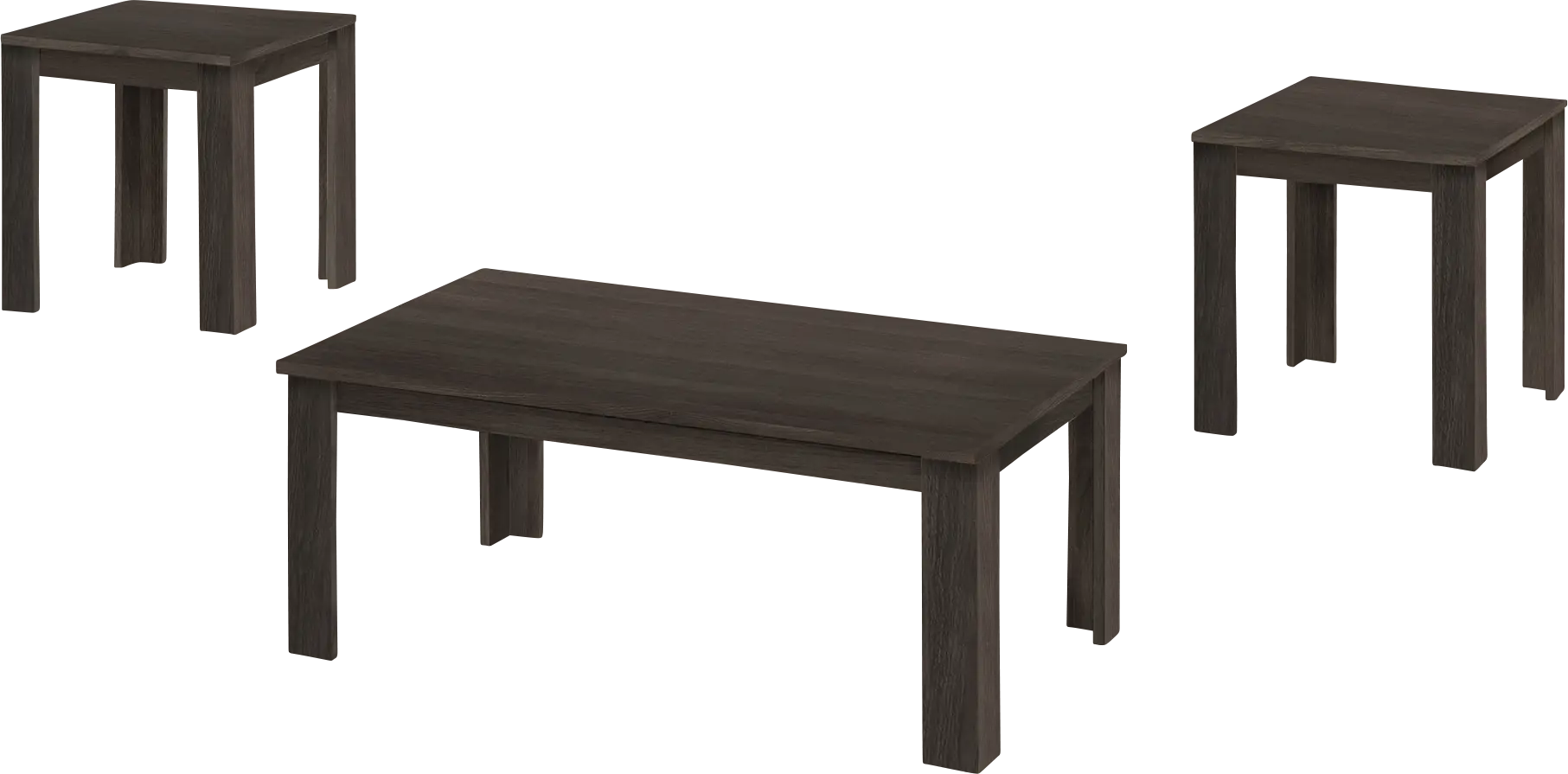 Picacho Oak Brown 3pc Table Set